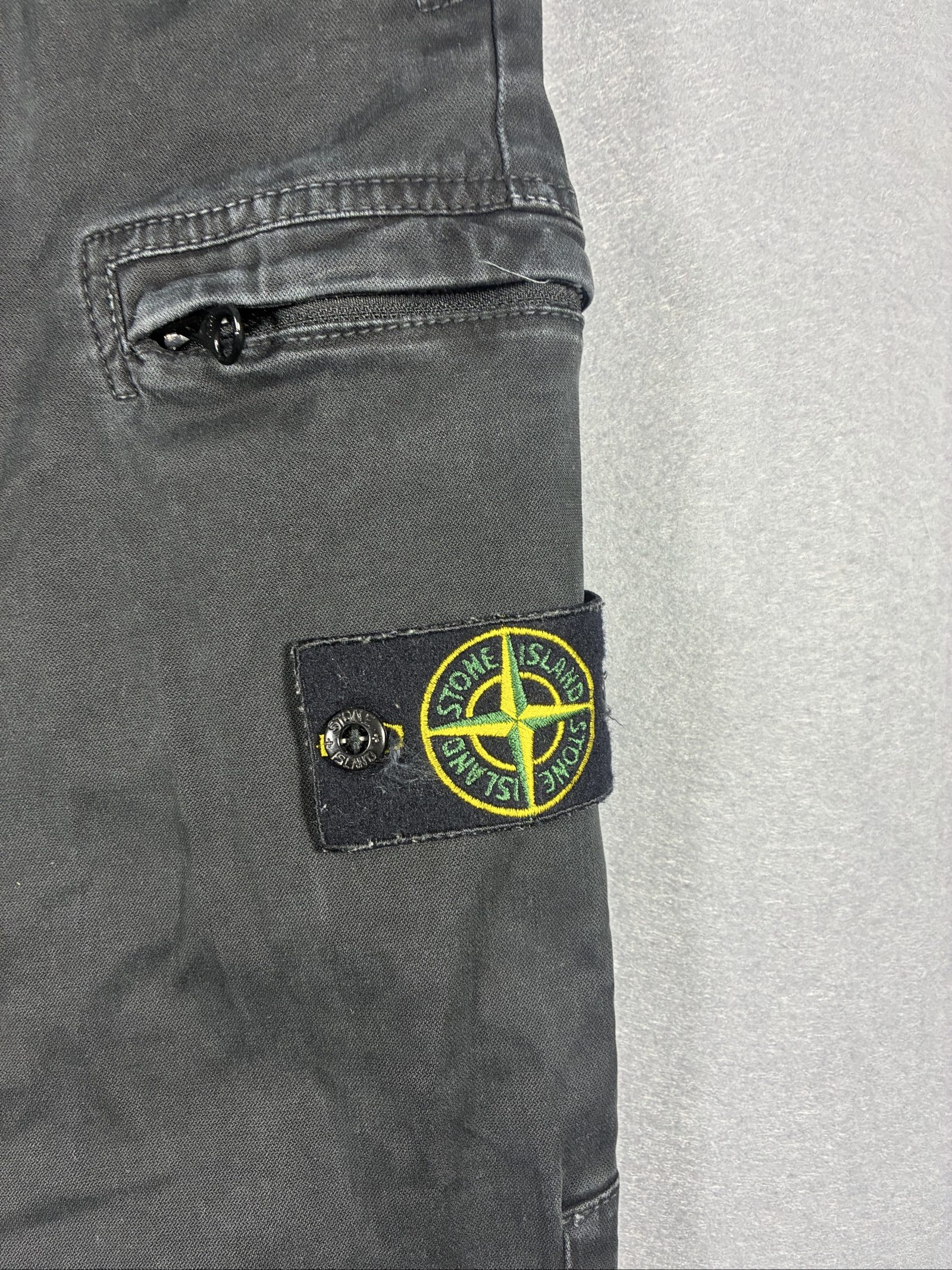 Stone Island Black Cargo Trousers Waist 36 image 2