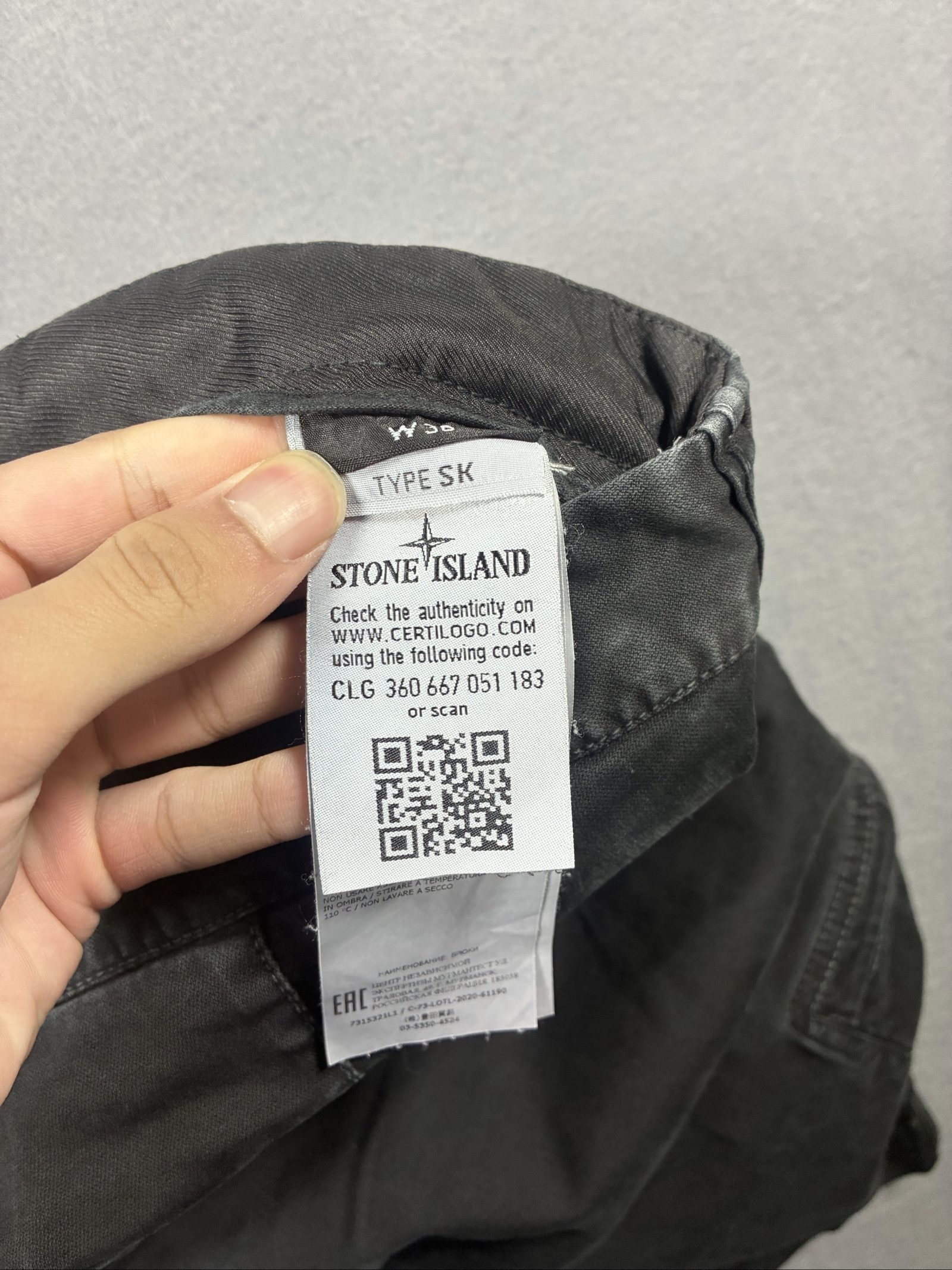 Stone Island Black Cargo Trousers Waist 36 image 4