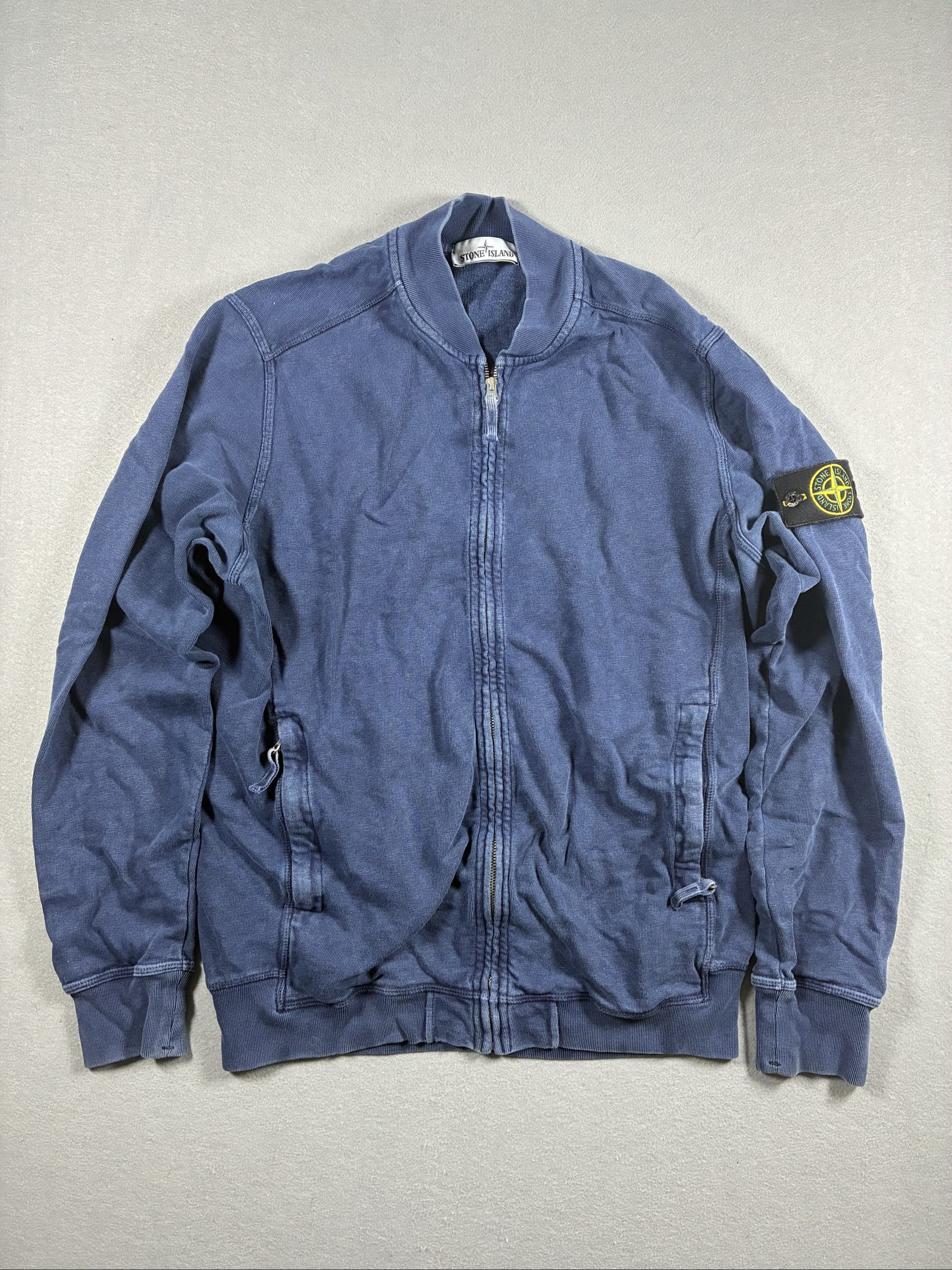 Stone Island Blue Cotton Zip Sweatshirt & Joggers XL Men's Tracksuit set image 2