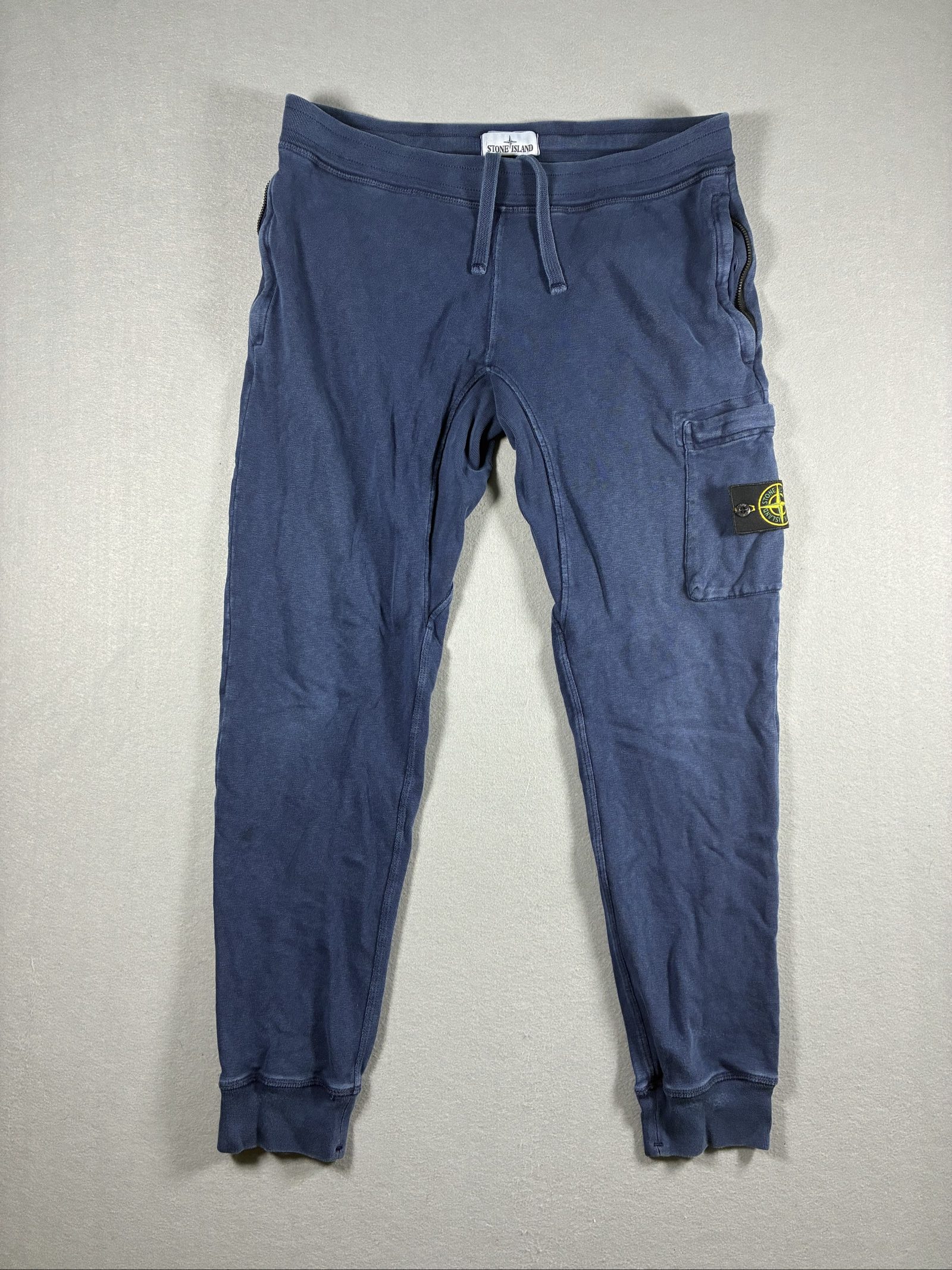 Stone Island Blue Cotton Zip Sweatshirt & Joggers XL Men's Tracksuit set image 6