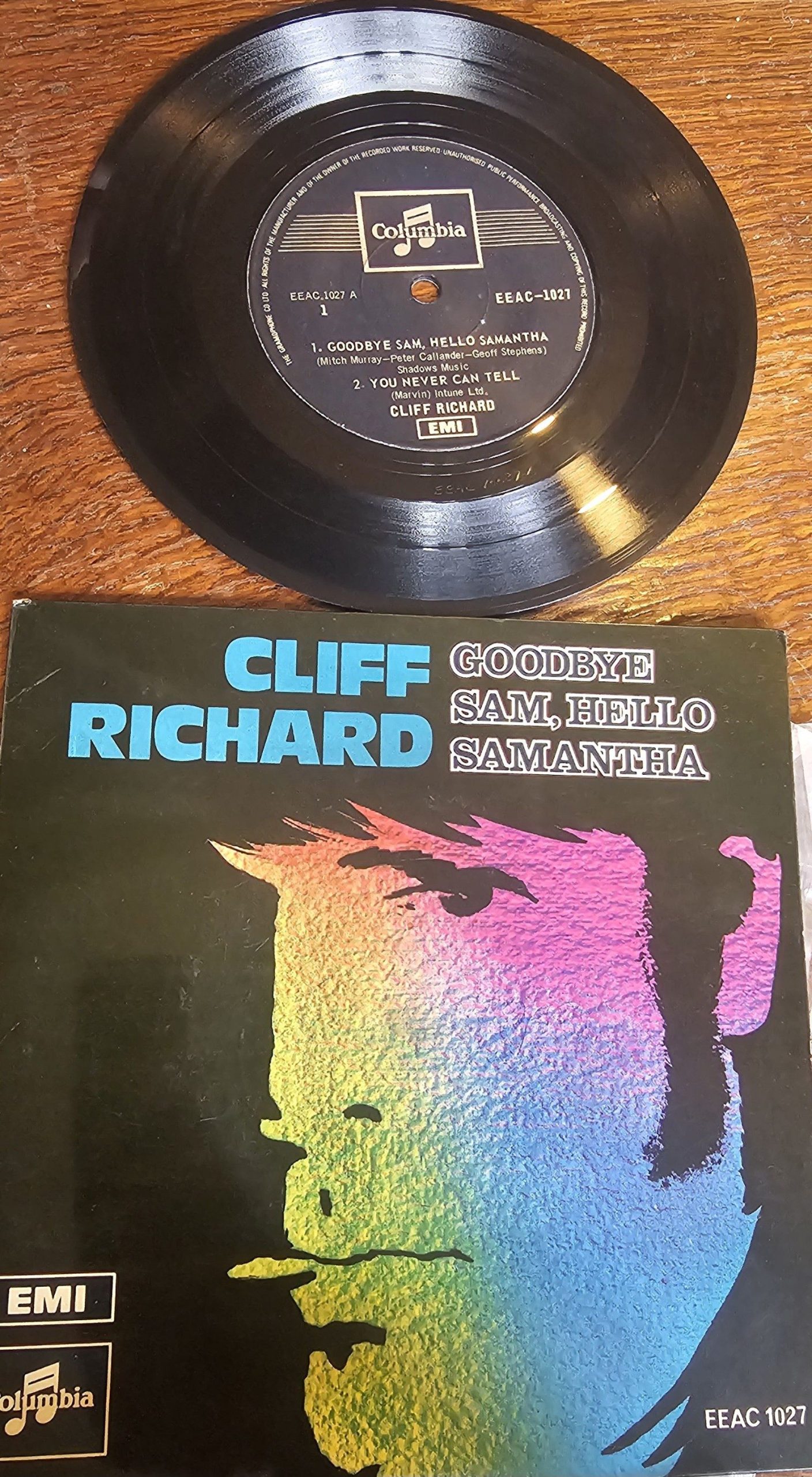 Cliff Richard Goodbye Sam Hello Samantha Singapore Malaysia Columbia EEAC 1027