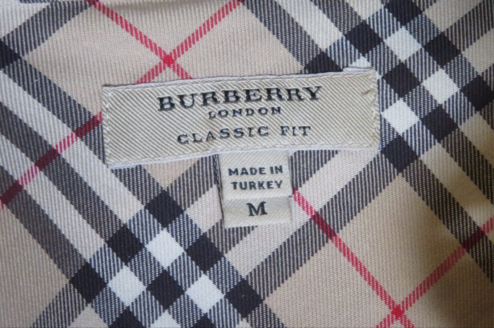 Burberry Beige Classic Fit Check Shirt Medium image 3