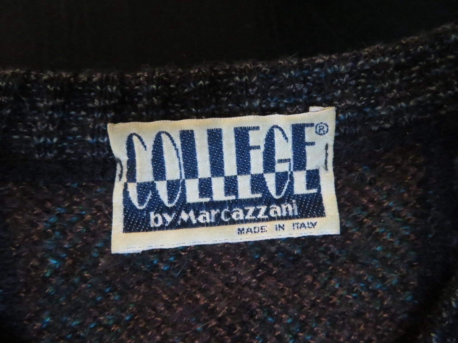 College by Marcazzani Multicolour V-Neck Wool Jumper image 3