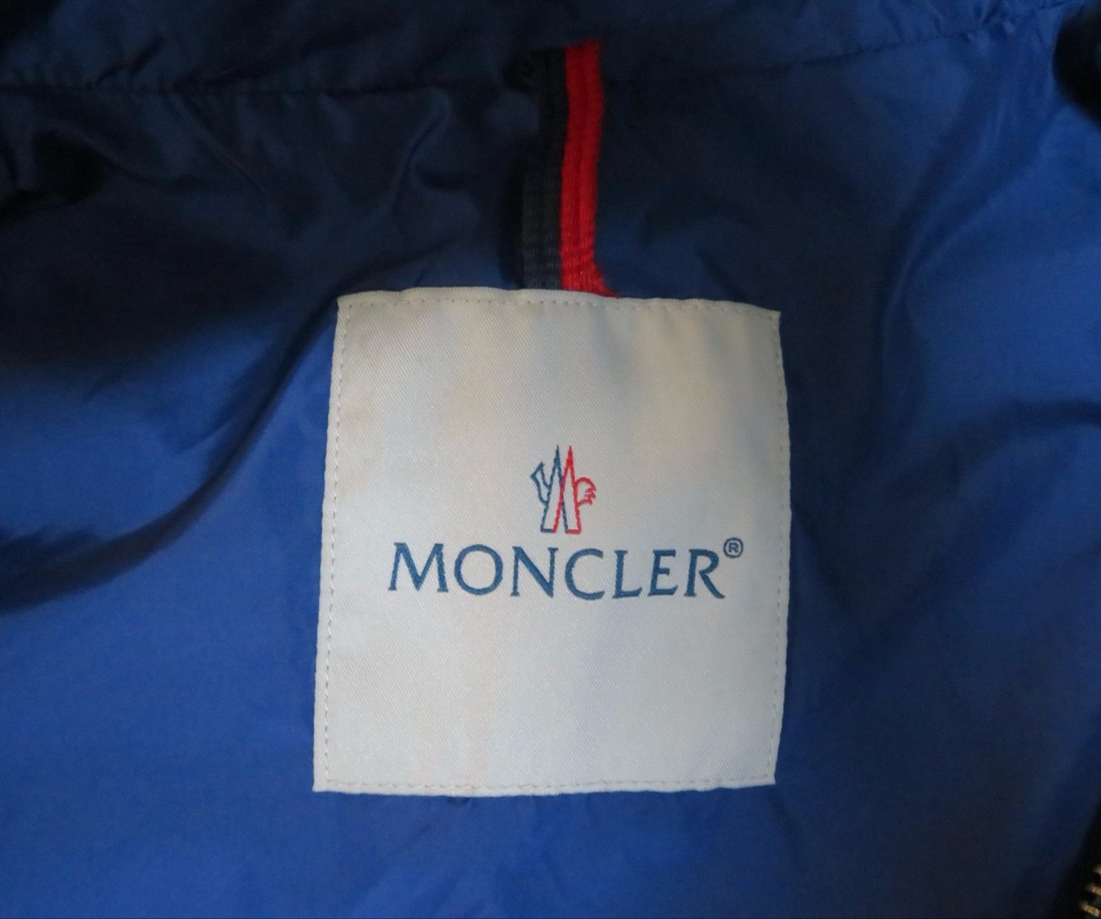 Moncler Blue Lightweight Bomber Jacket Small image 6