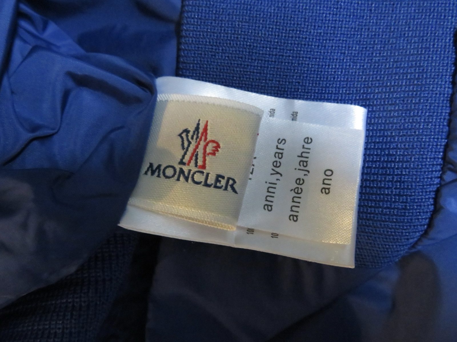 Moncler Blue Lightweight Bomber Jacket Small image 7