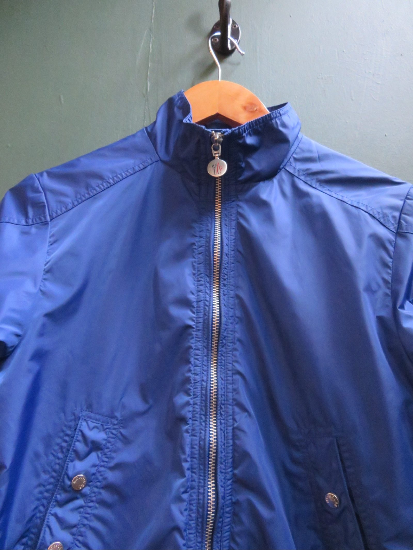 Moncler Blue Lightweight Bomber Jacket Small image 3