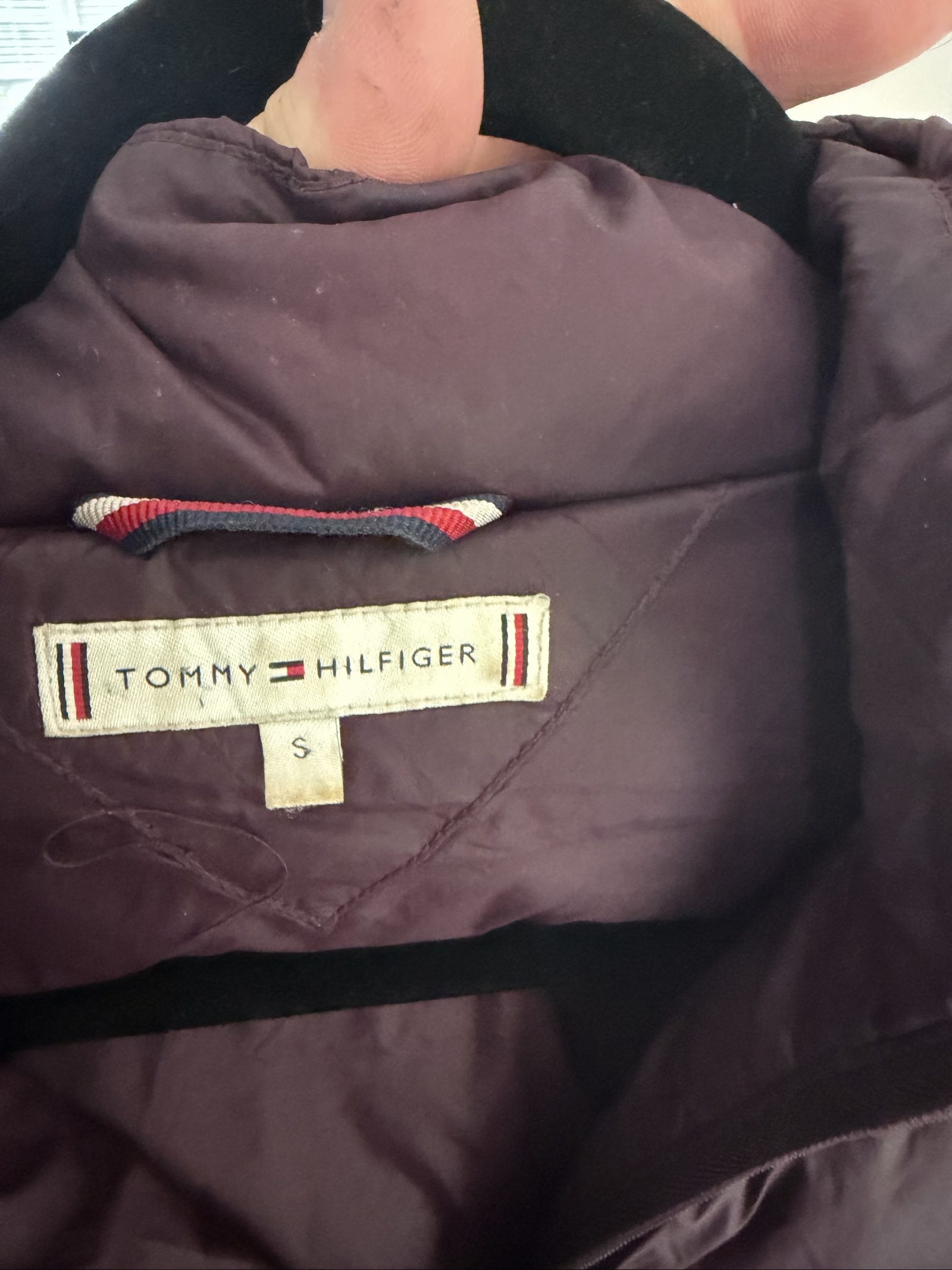 Tommy Hilfiger Purple Quilted Puffer Jacket Small Women's image 3