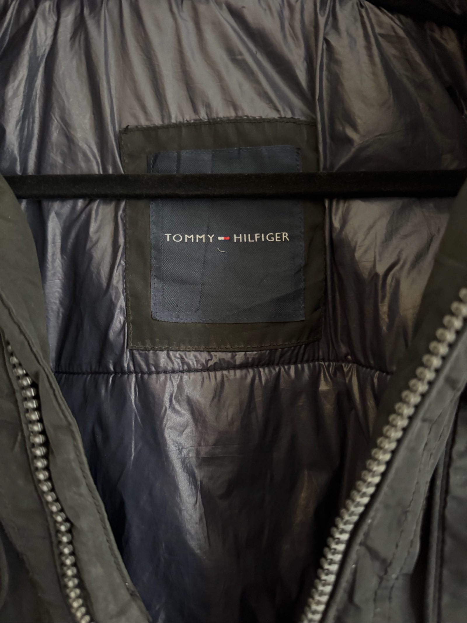 Tommy Hilfiger Black Faux Fur Collar Jacket Small image 2