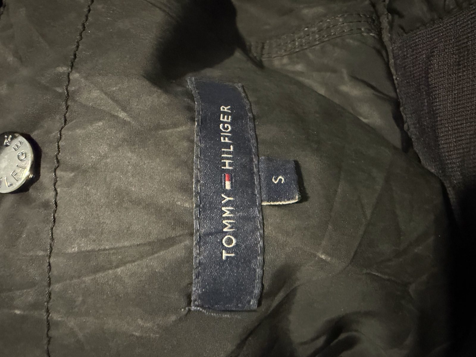 Tommy Hilfiger Black Faux Fur Collar Jacket Small image 3