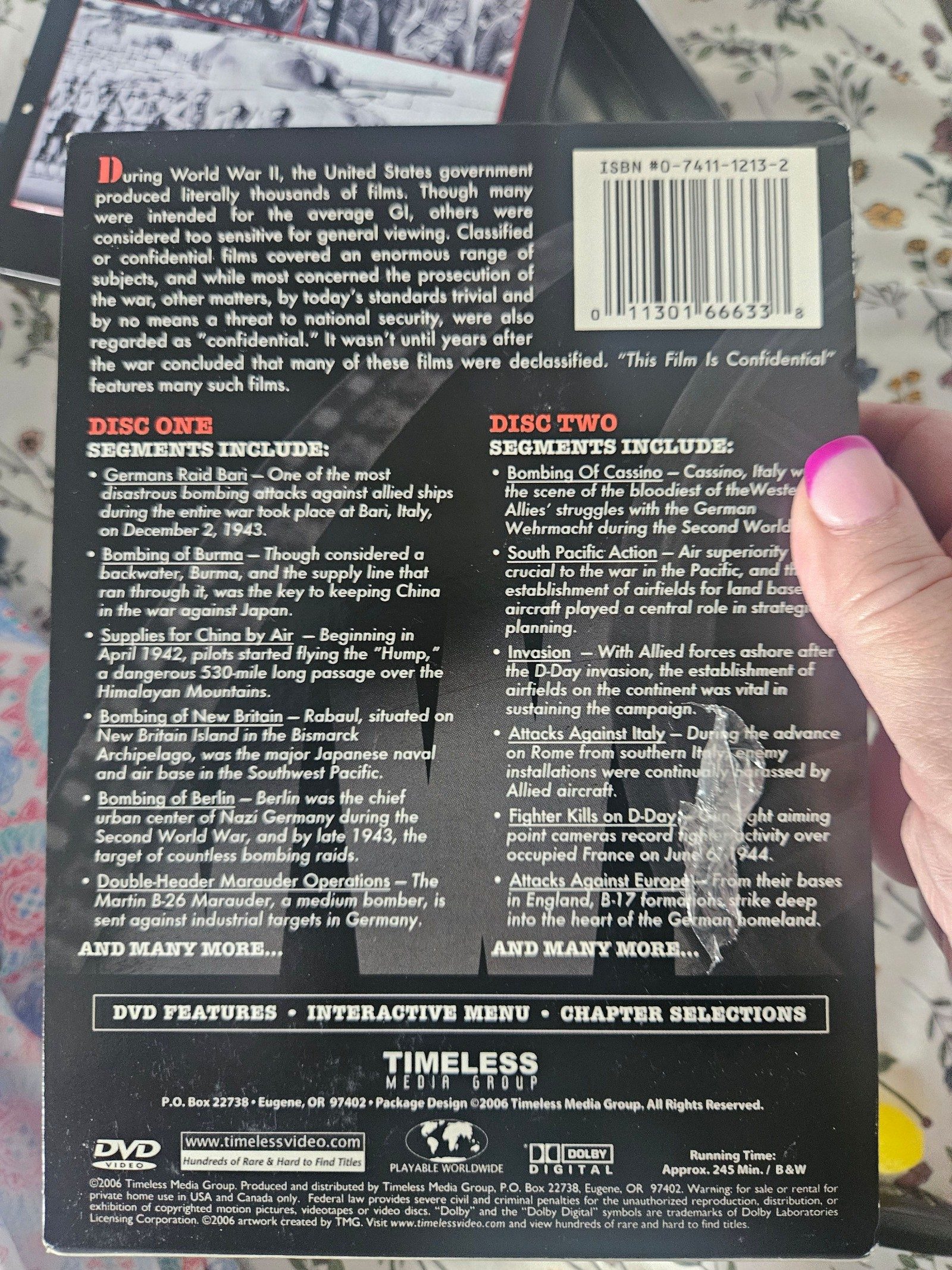 This Film Is Confidential WWII Films 2 DVD Set. In collector's tin image 2