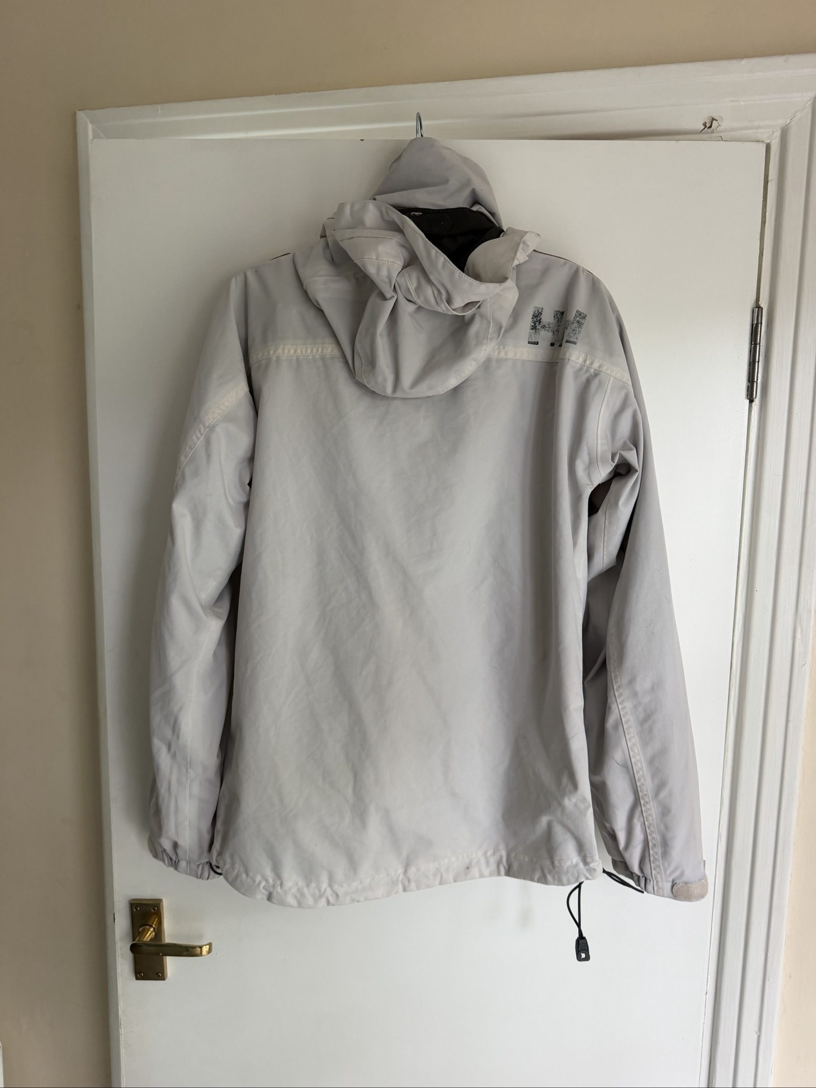 Helly Hansen White & Red Helly Tech Waterproof XS Jacket image 4