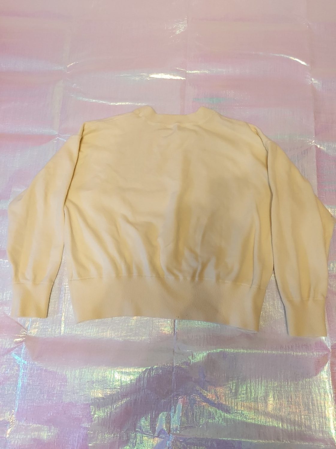 Zara Women's Yellow Sweater Small image 3