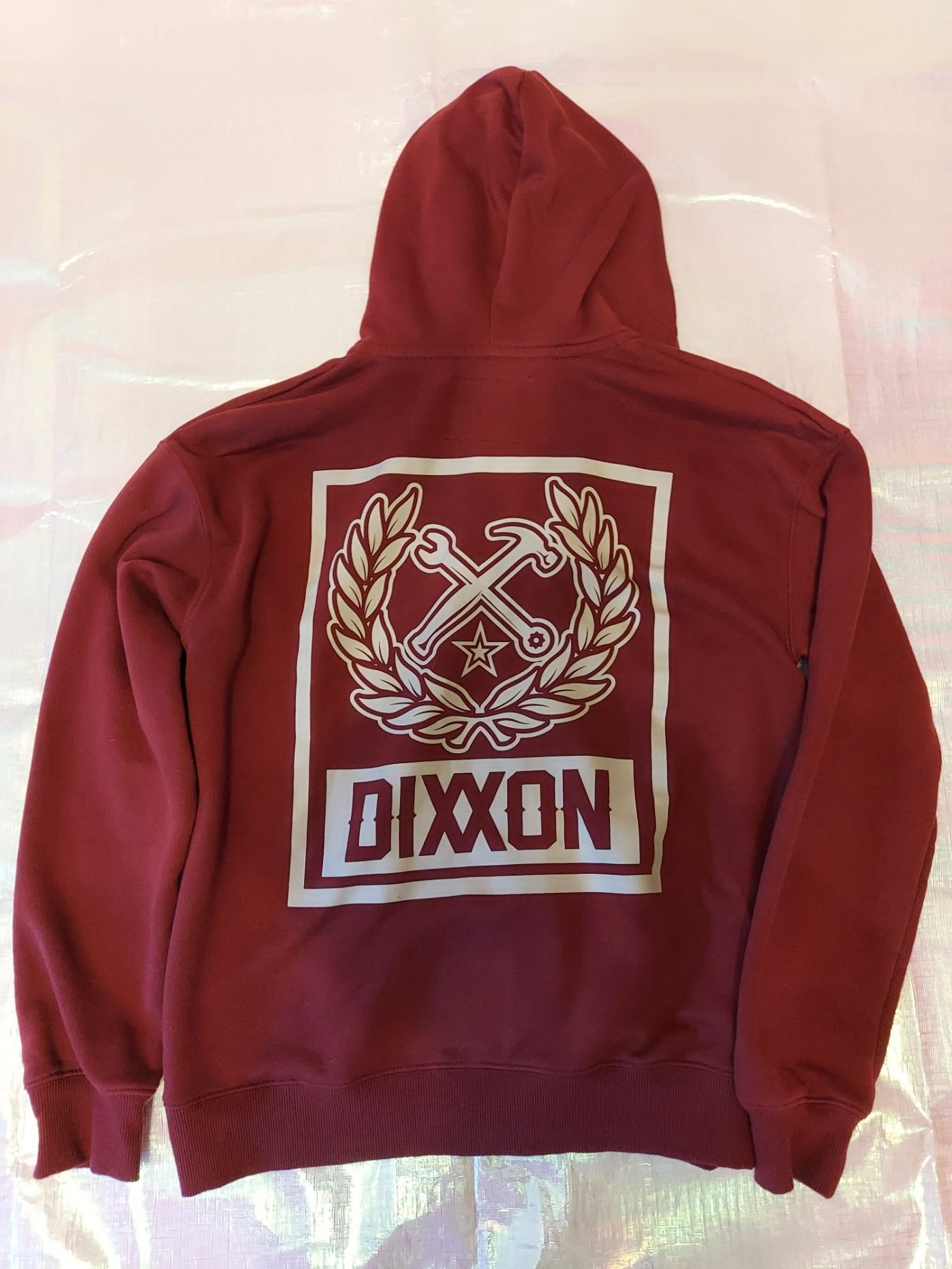 Dixxon Red Full-Zip Fleece Hoodie Large KIDS image 3