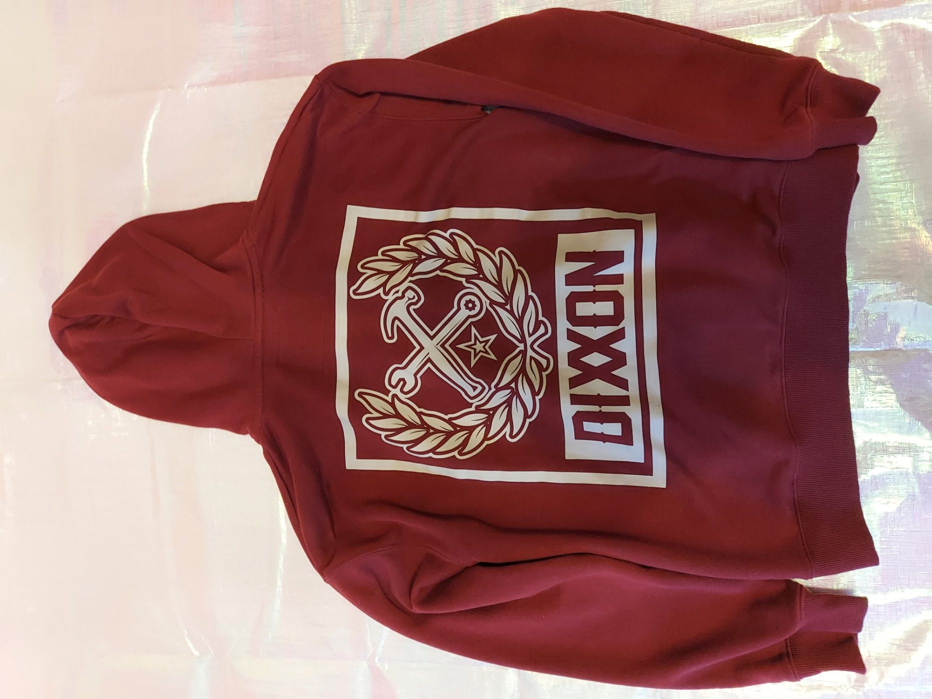 Dixxon Red Full-Zip Fleece Hoodie Large KIDS image 3