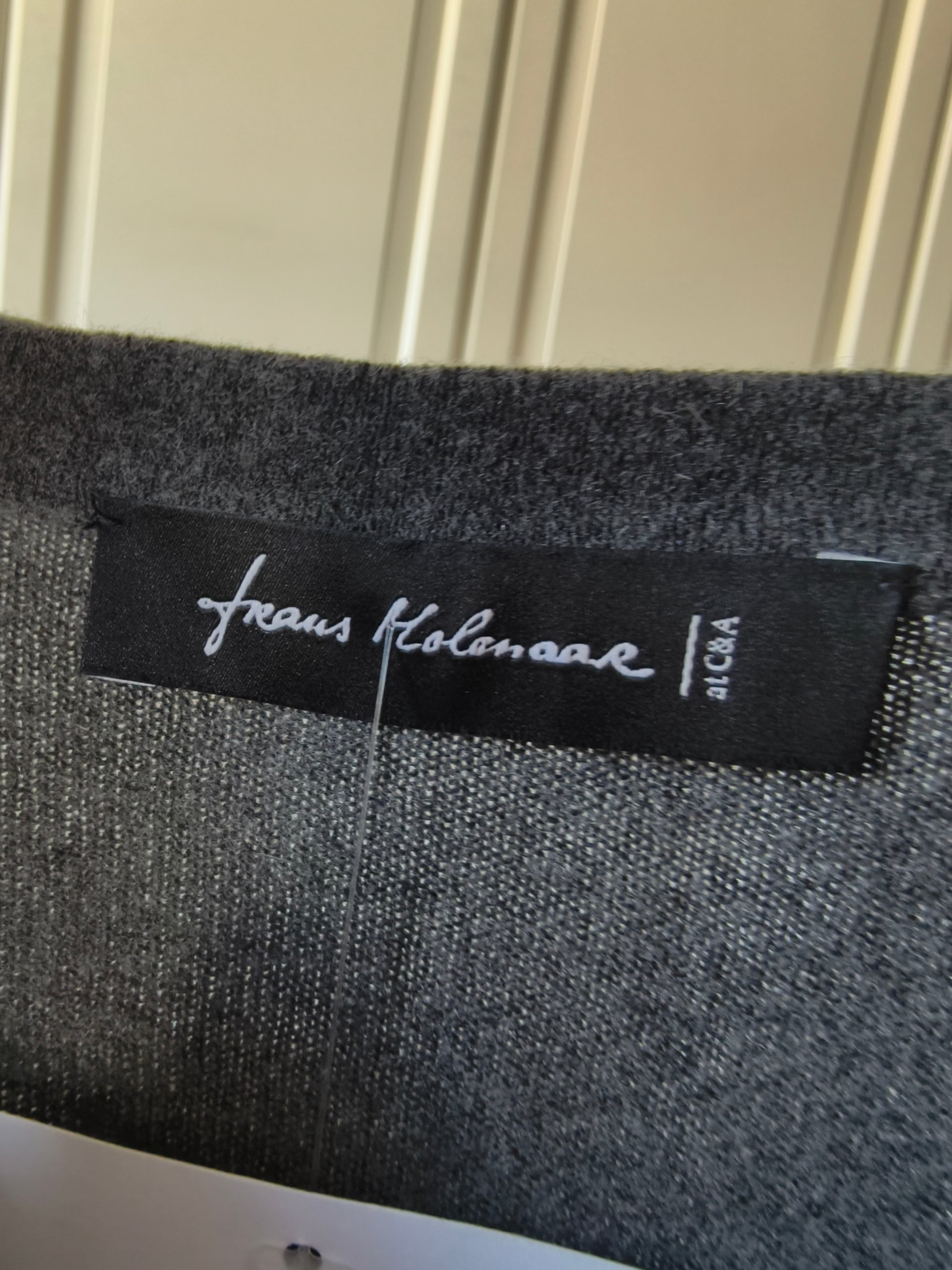 Maglia Uomo Frans Molenaar M L Grigio 80% Lambswool Lana Agnello Scollo V Nuova Cartellino image 6