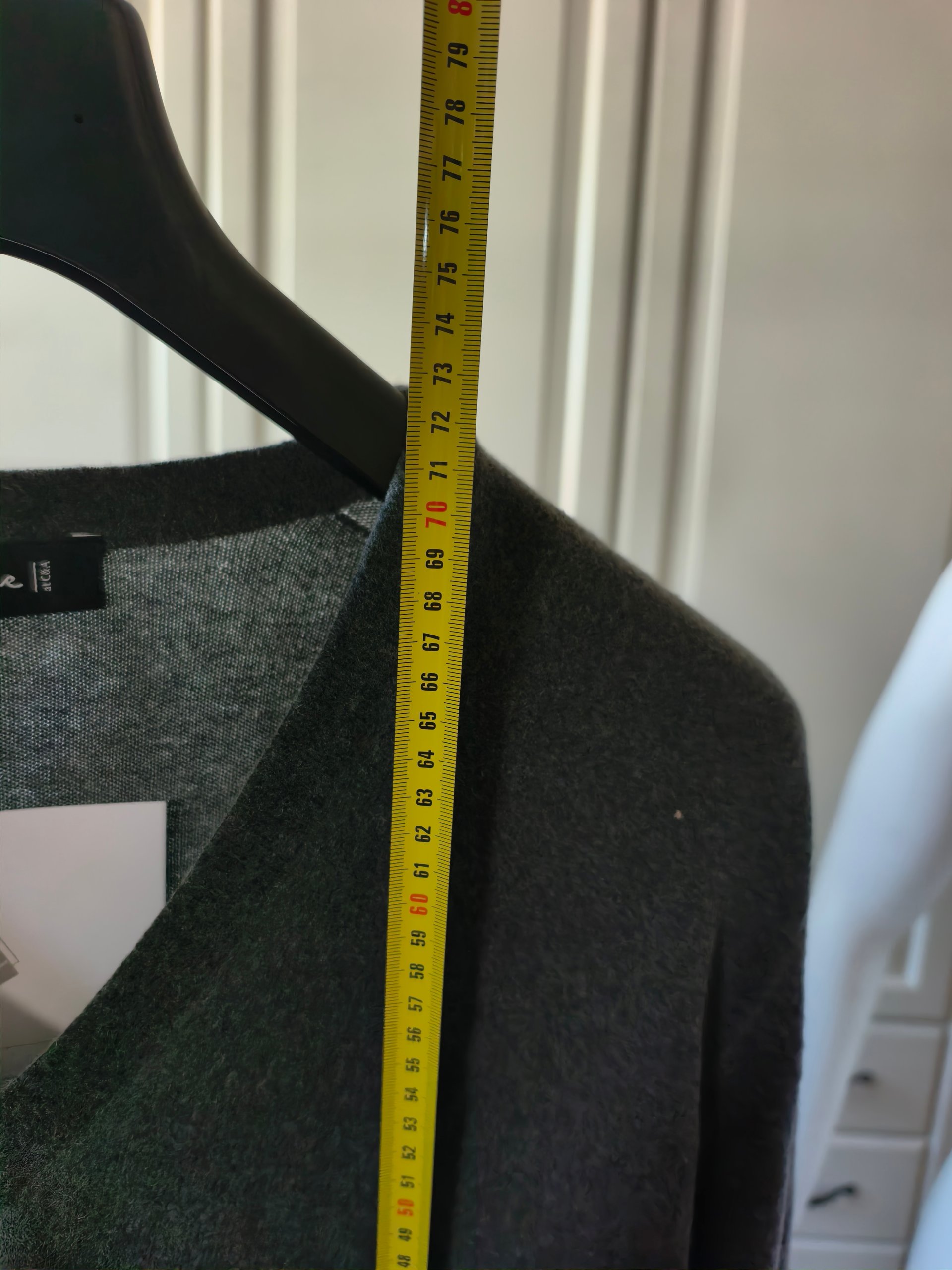 Maglia Uomo Frans Molenaar M L Grigio 80% Lambswool Lana Agnello Scollo V Nuova Cartellino image 9