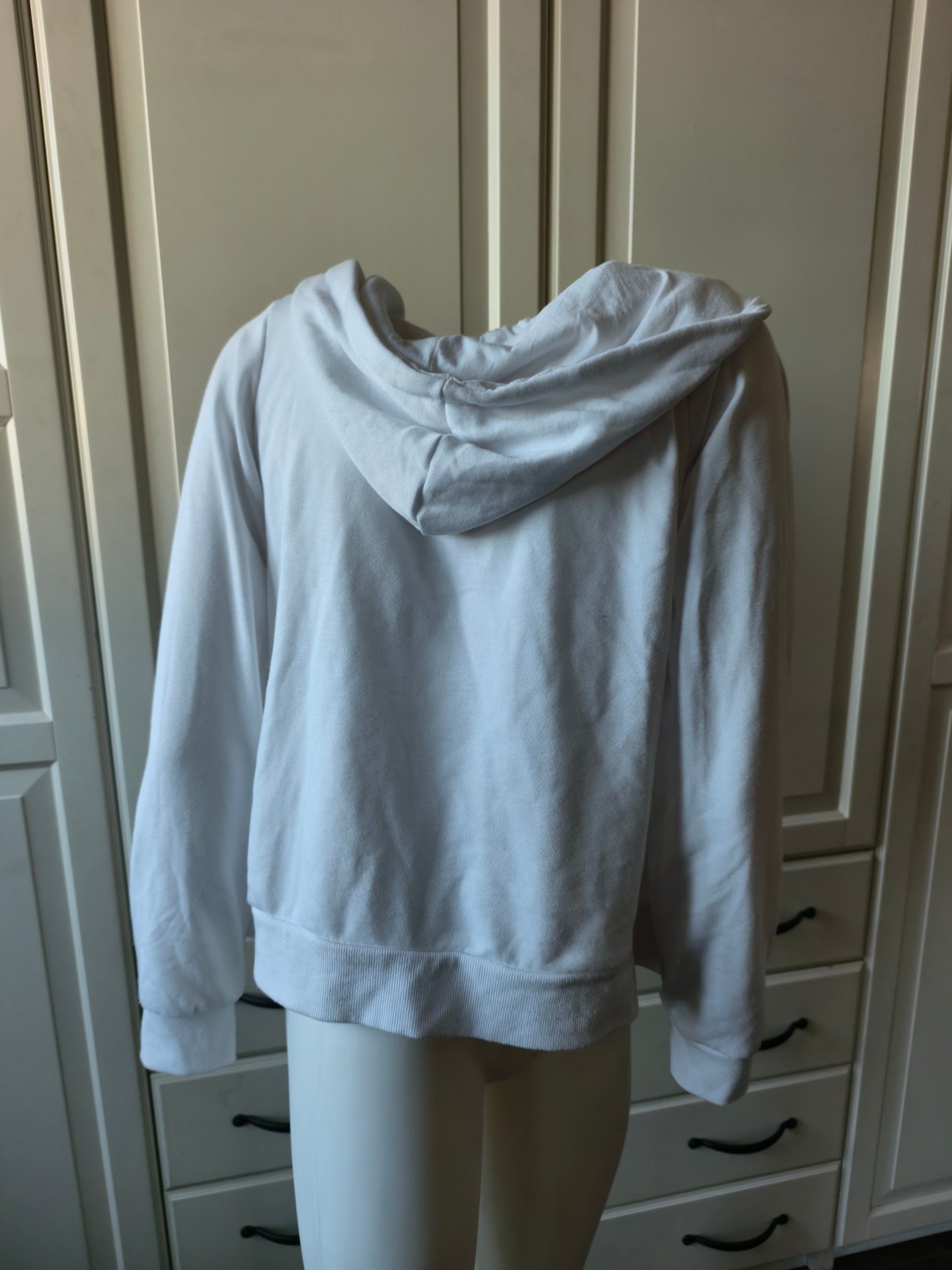 FB Sister Felpa Bianca con Zip e Cappuccio M Donna image 3
