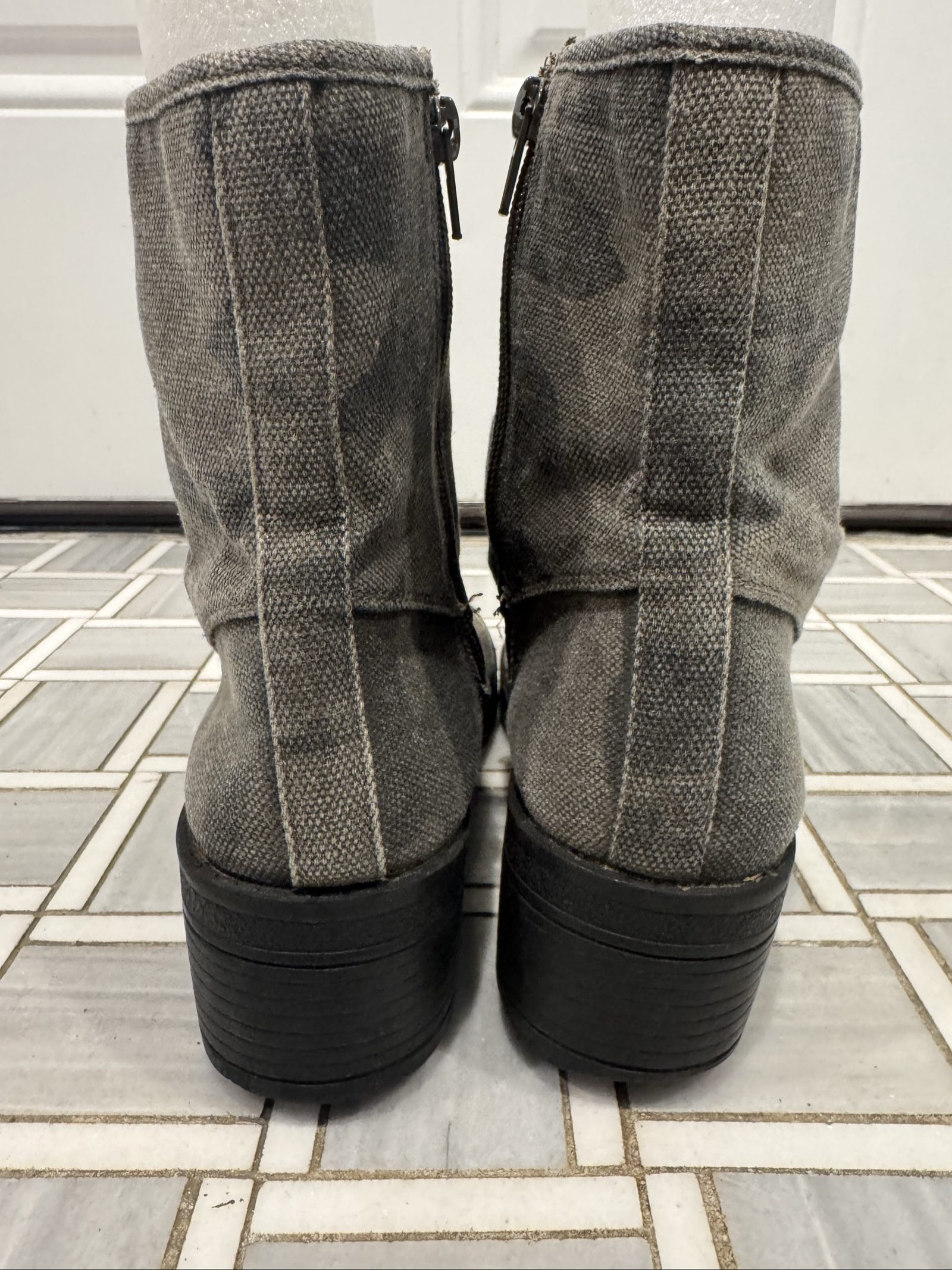 Women’s Madden Girl Emma Camo Combat Boots - Gray/Black - Size 7.5 image 4