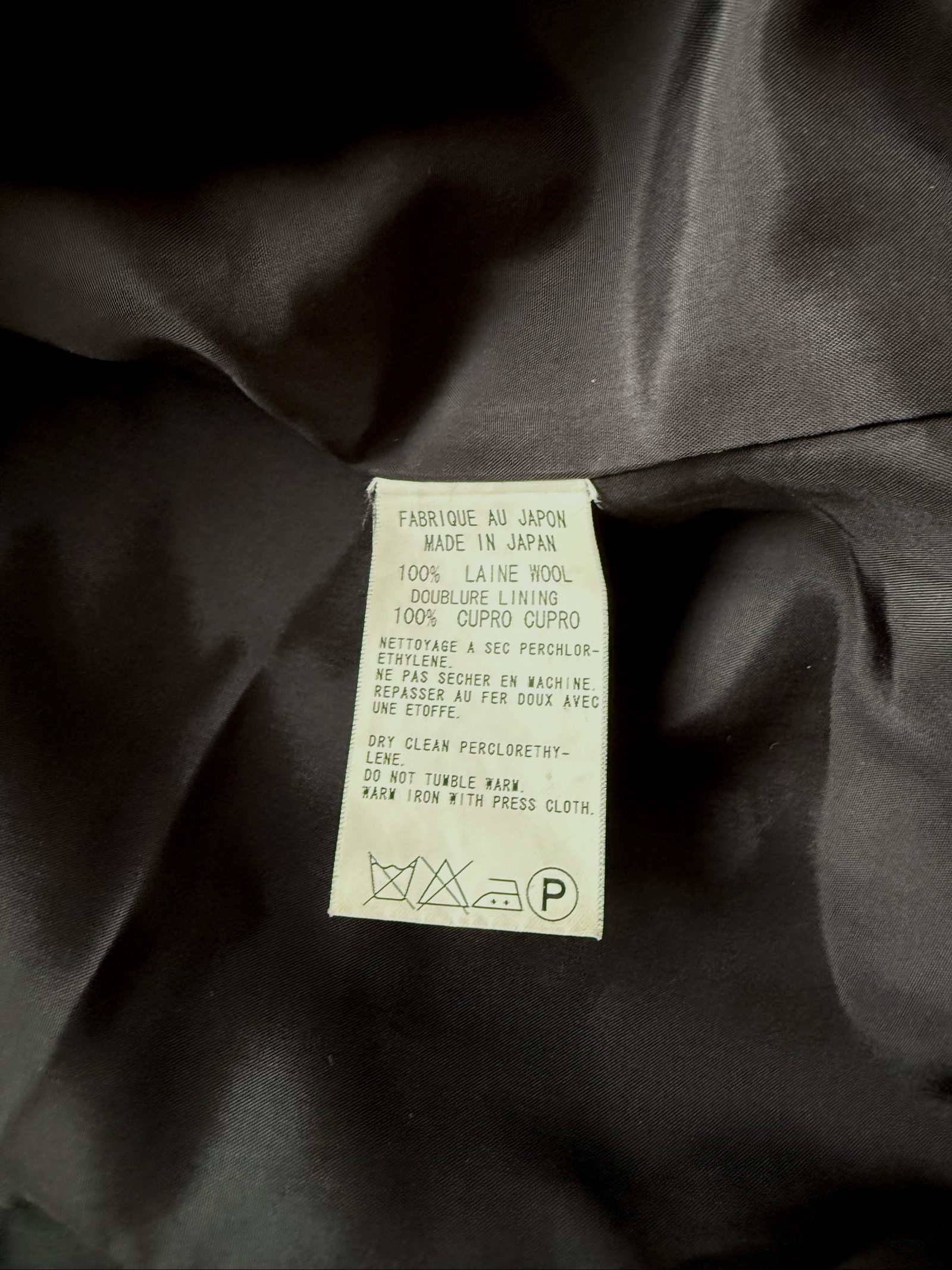Y's Yohji Yamamoto Women's Black Long Coat w/ Belt Medium image 5