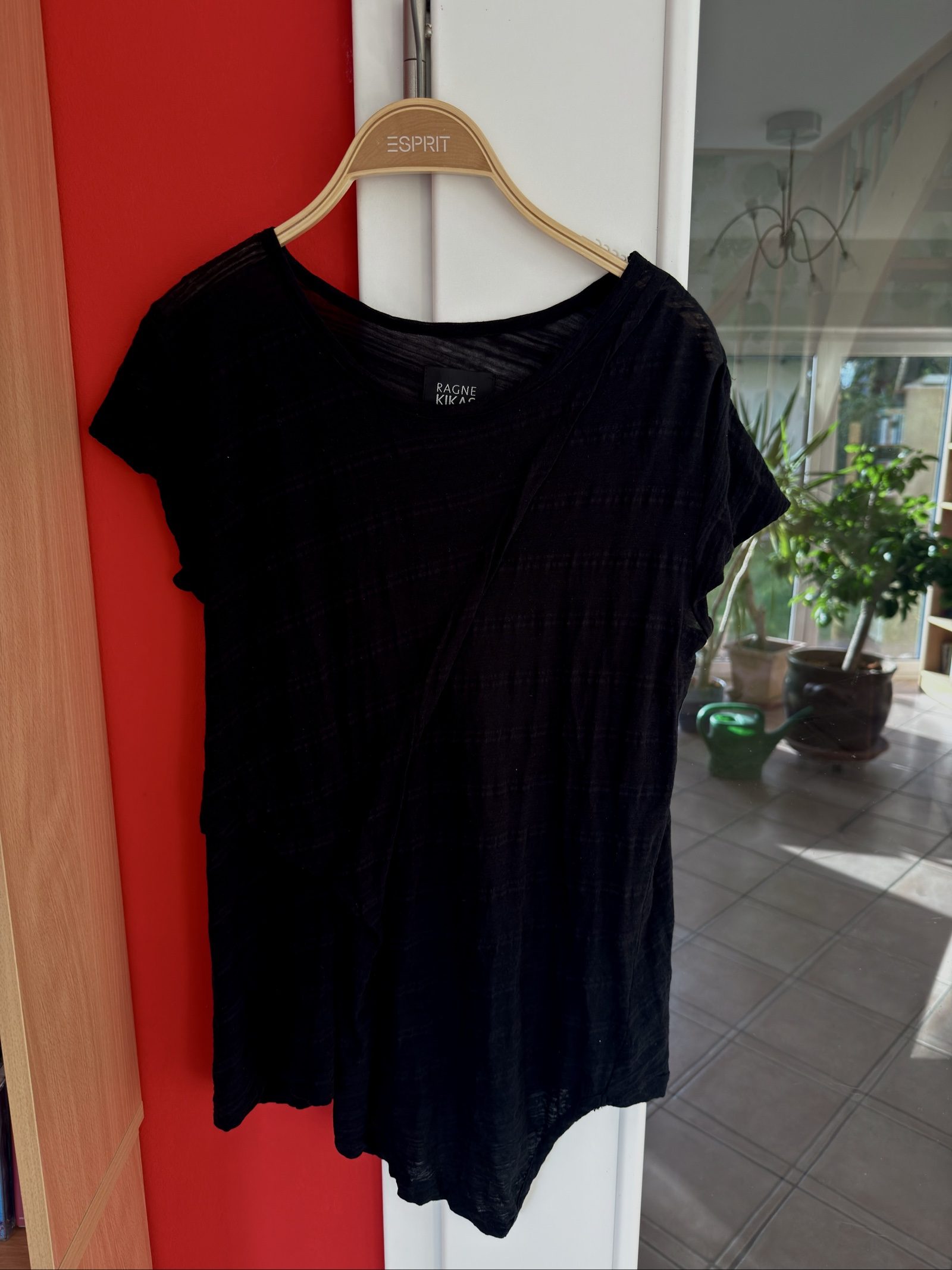 Ragne Kikas Black Women's Oversized T-Shirt Medium image 2