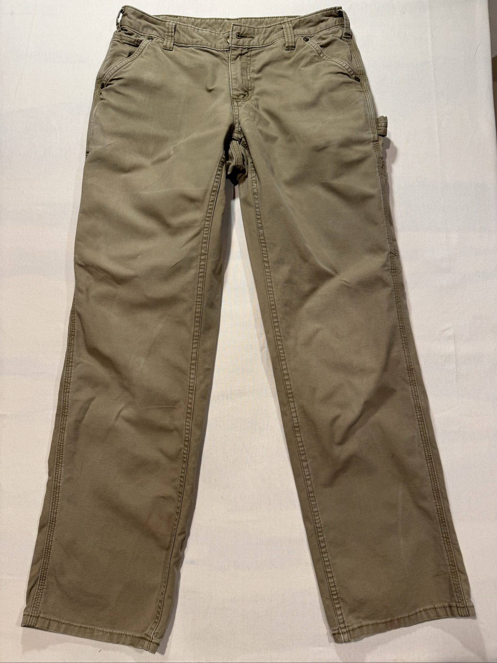 Women’s Carhartt Original Fit Carpenter Work Pants - Khaki/Tan - Size 6 Regular