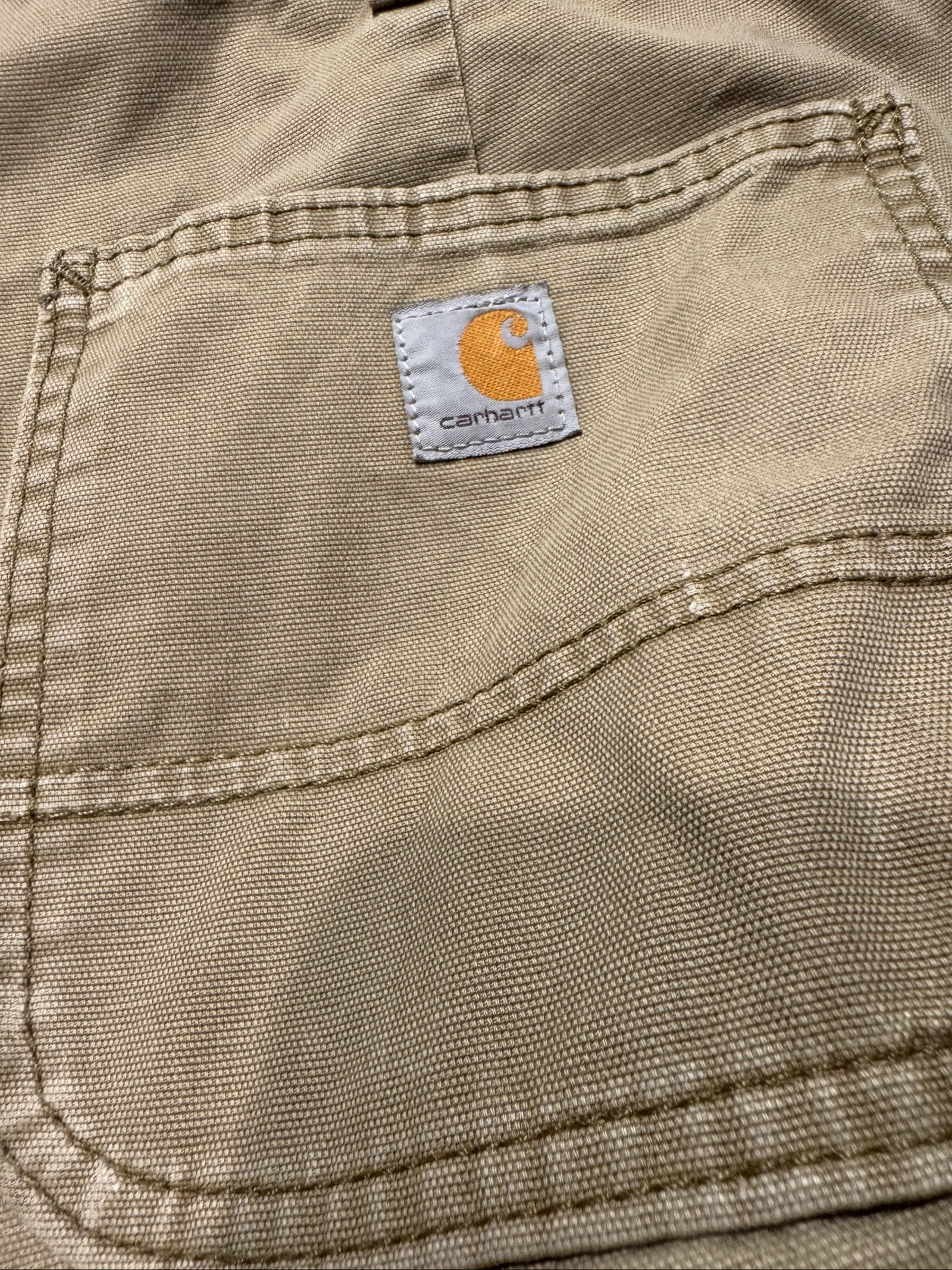 Women’s Carhartt Original Fit Carpenter Work Pants - Khaki/Tan - Size 6 Regular image 7