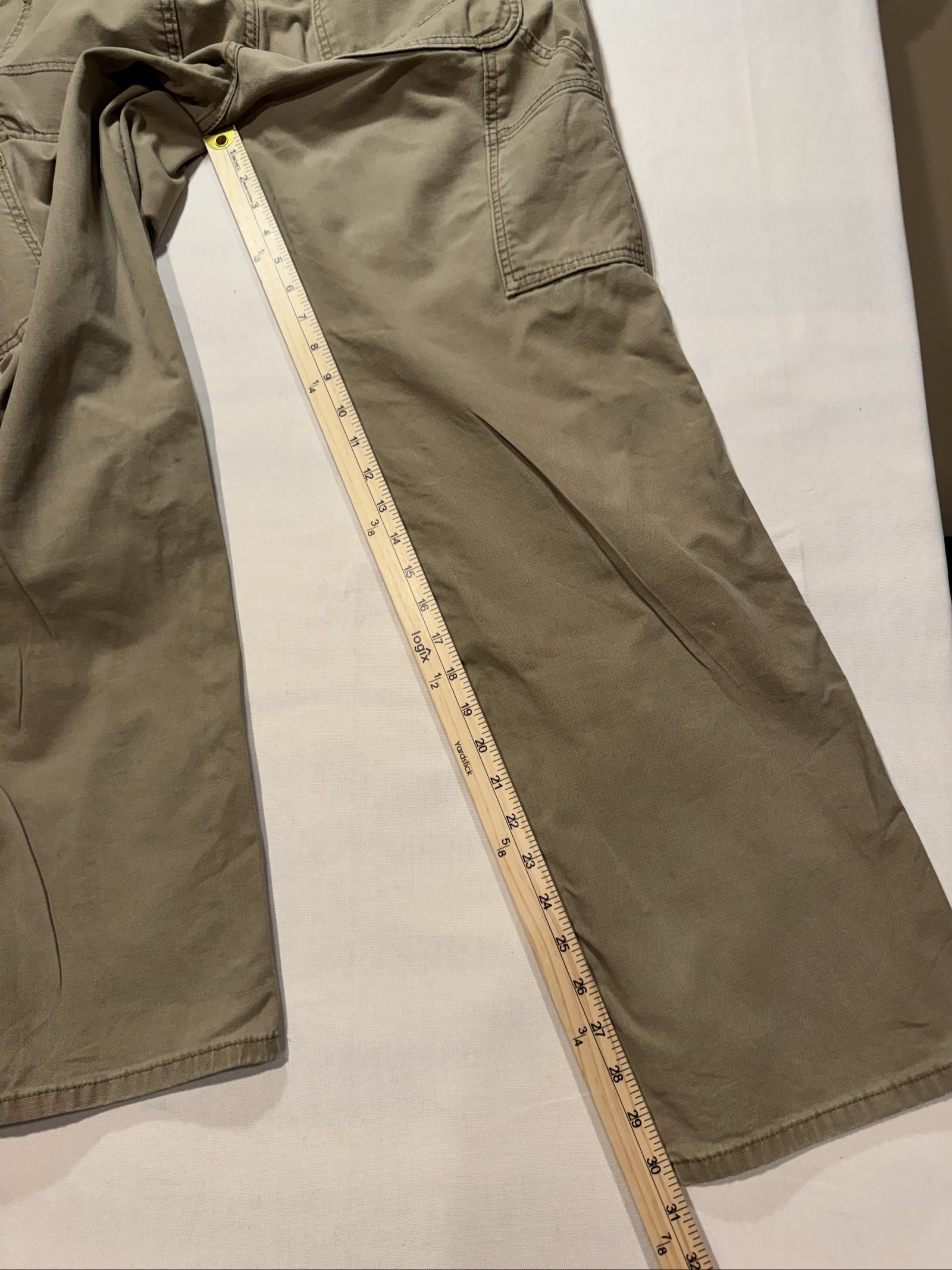 Women’s Carhartt Original Fit Carpenter Work Pants - Khaki/Tan - Size 6 Regular image 8