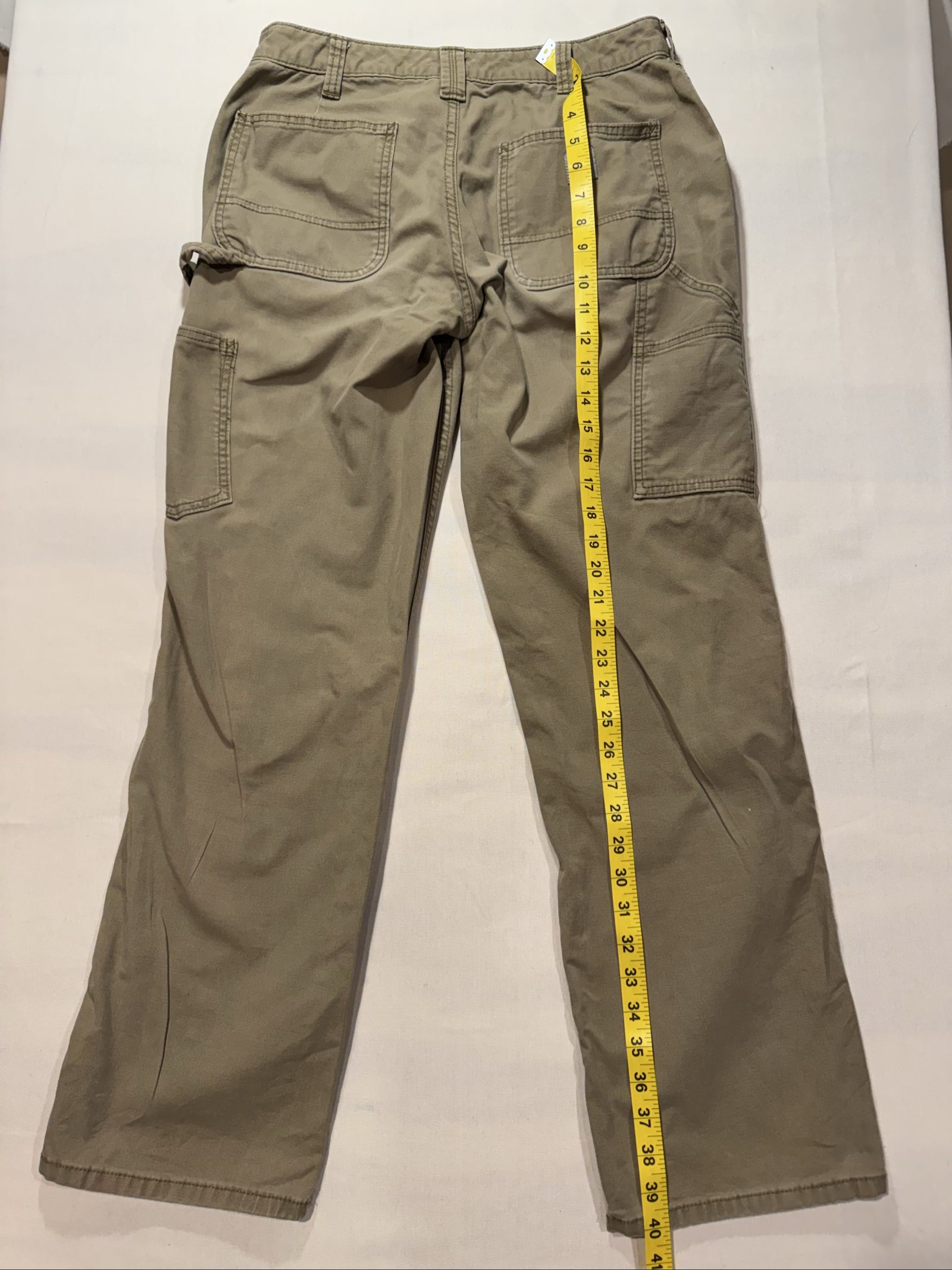 Women’s Carhartt Original Fit Carpenter Work Pants - Khaki/Tan - Size 6 Regular image 9