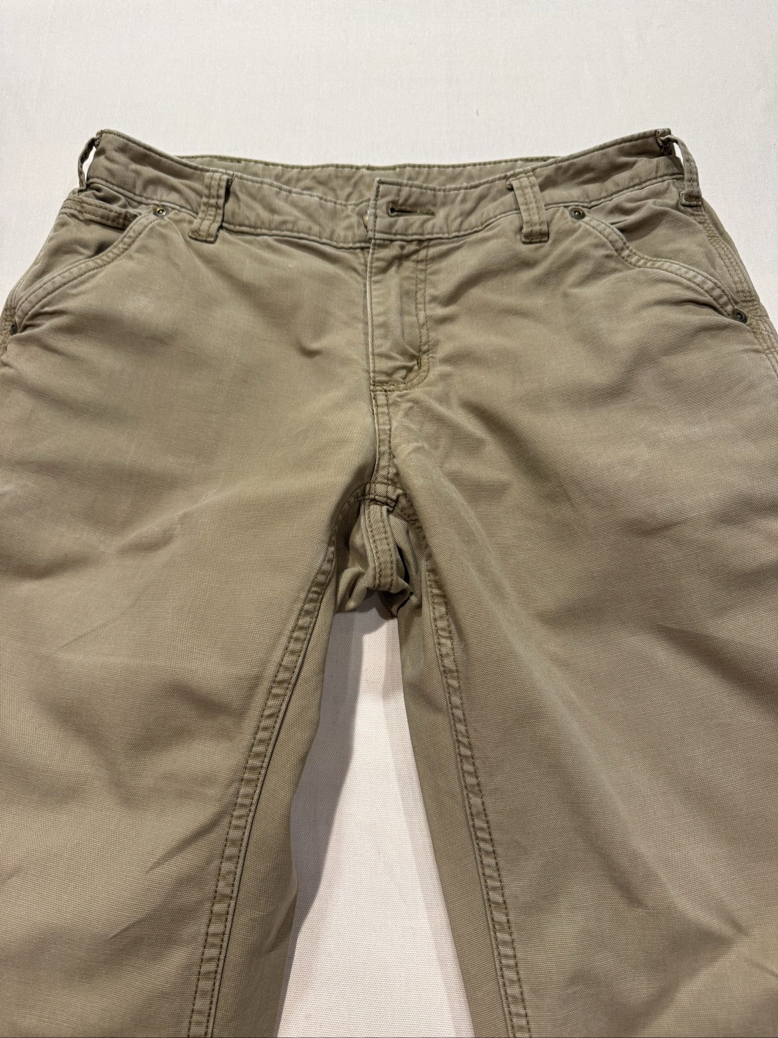 Women’s Carhartt Original Fit Carpenter Work Pants - Khaki/Tan - Size 6 Regular image 10