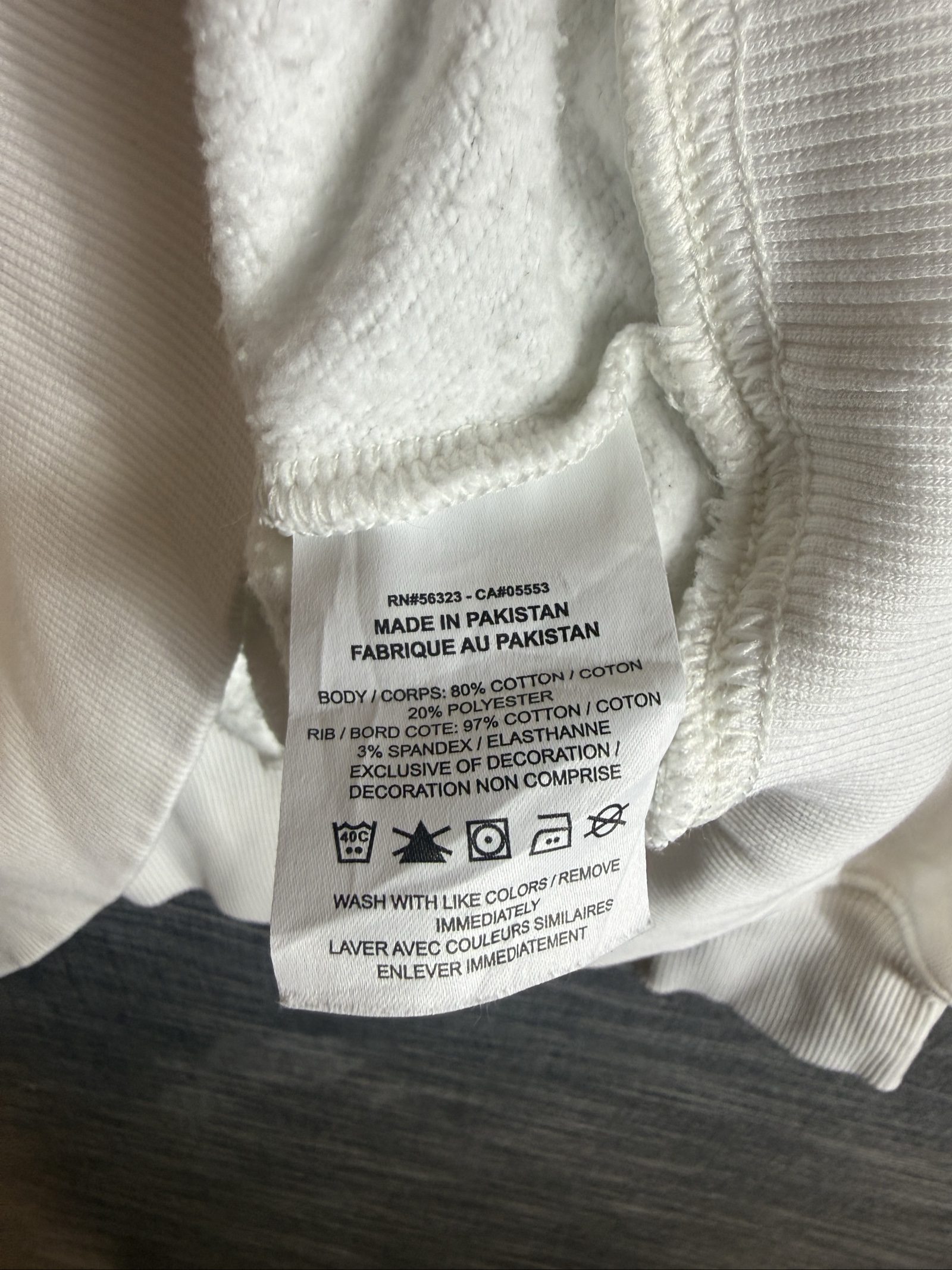 Nike Women’s White Crew Neck Sweatshirt Small Cotton Polyester Blend image 4