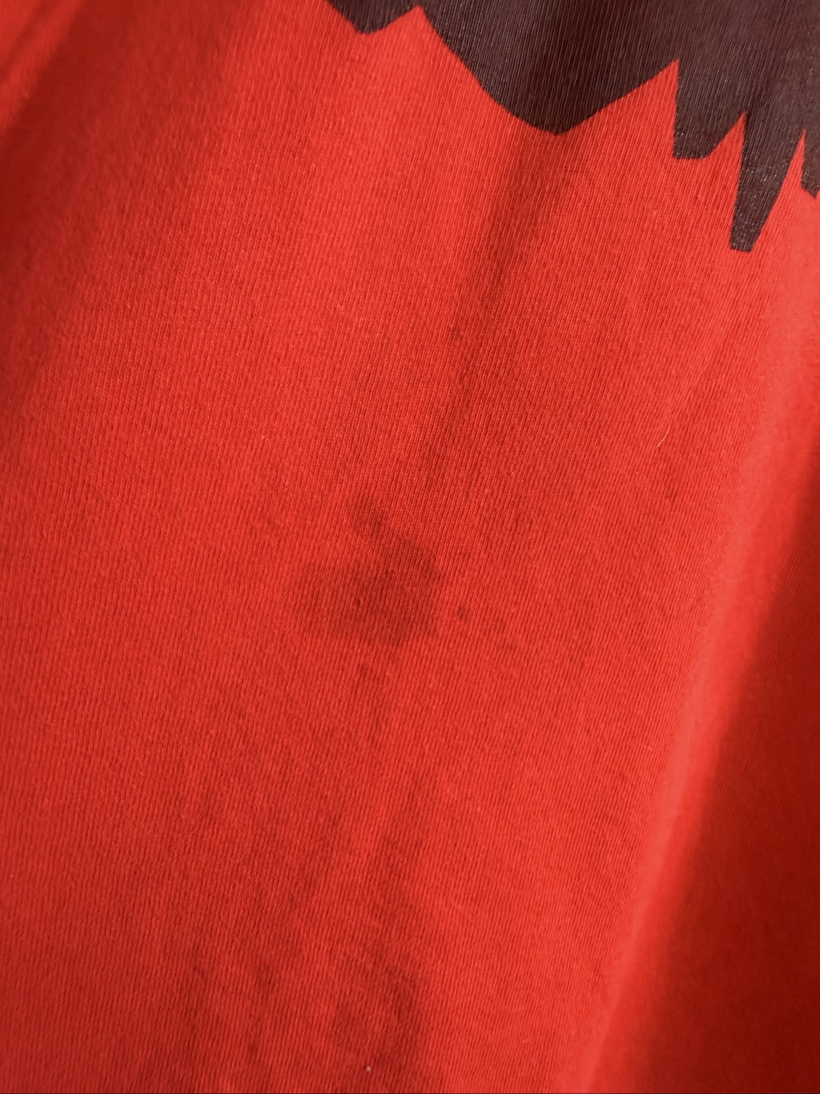 Psycho Salsa Men's Red Graphic T-Shirt Large Stains image 3