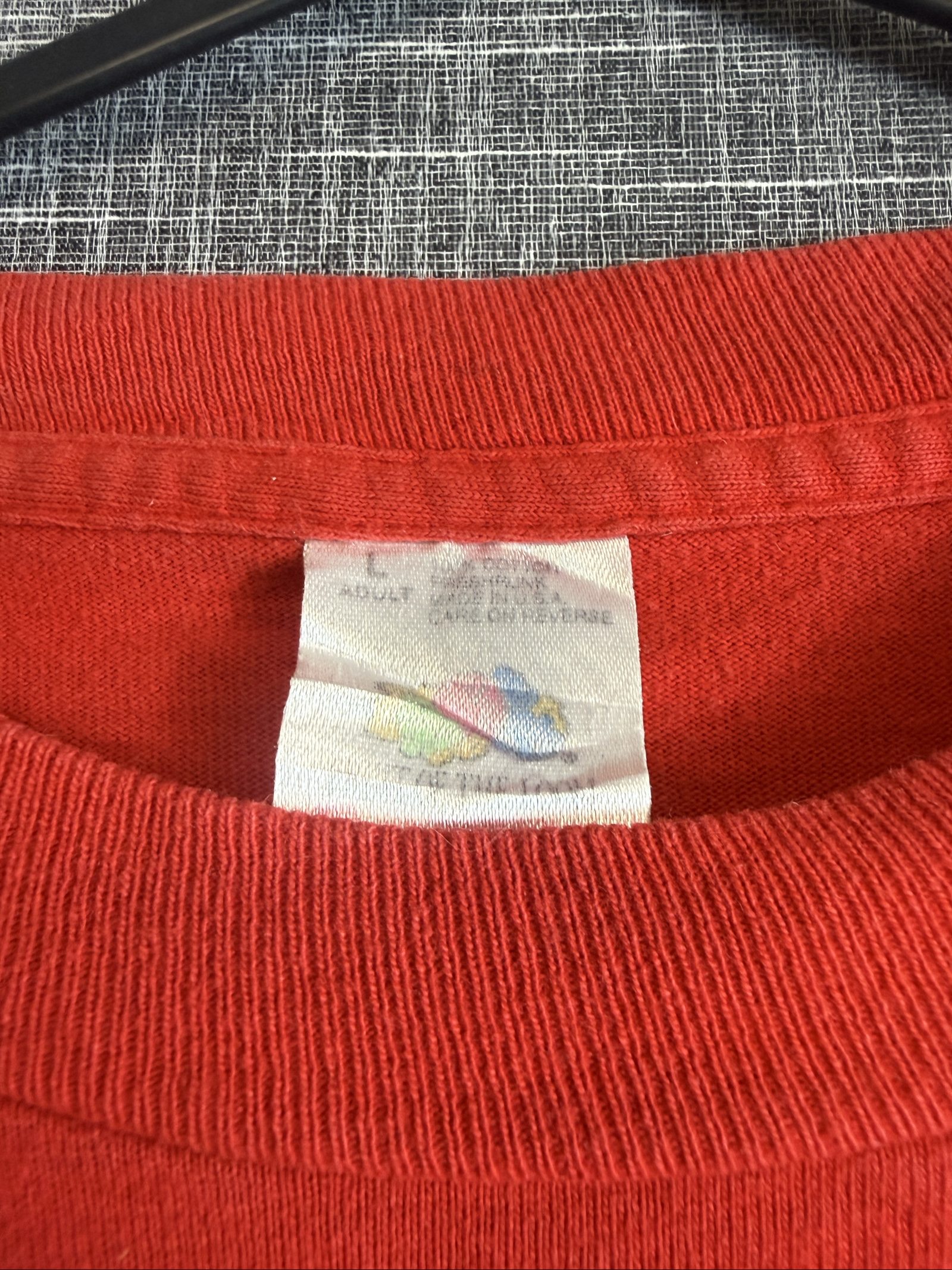 Psycho Salsa Men's Red Graphic T-Shirt Large Stains image 5