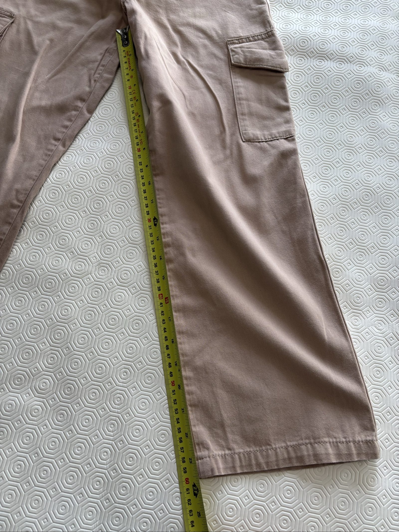 New Look Women's Beige Denim Cargo Trousers age 9 image 7