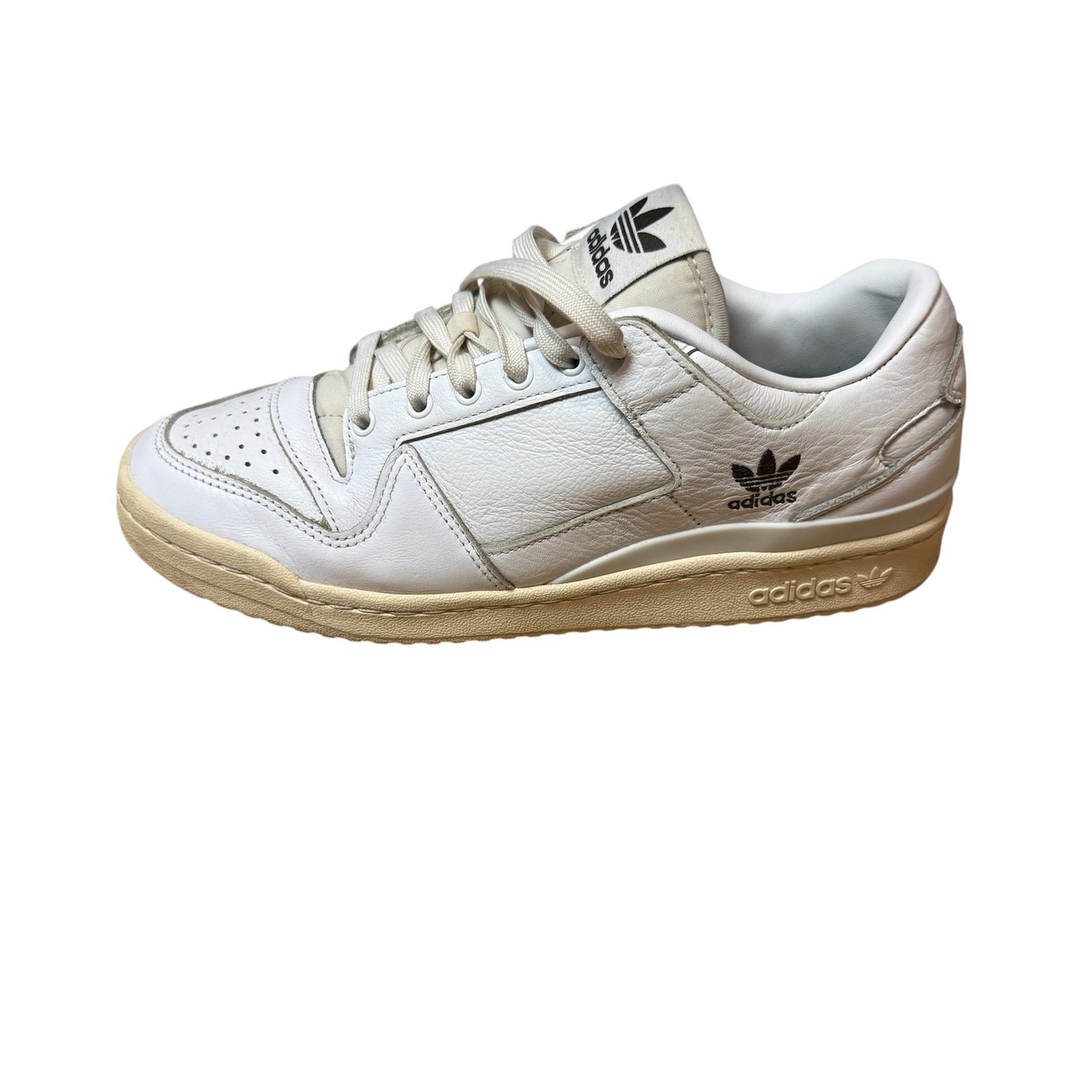 adidas Mens Forum 84 Low ADV Trainers UK 8.5 White Leather GW3180 image 8