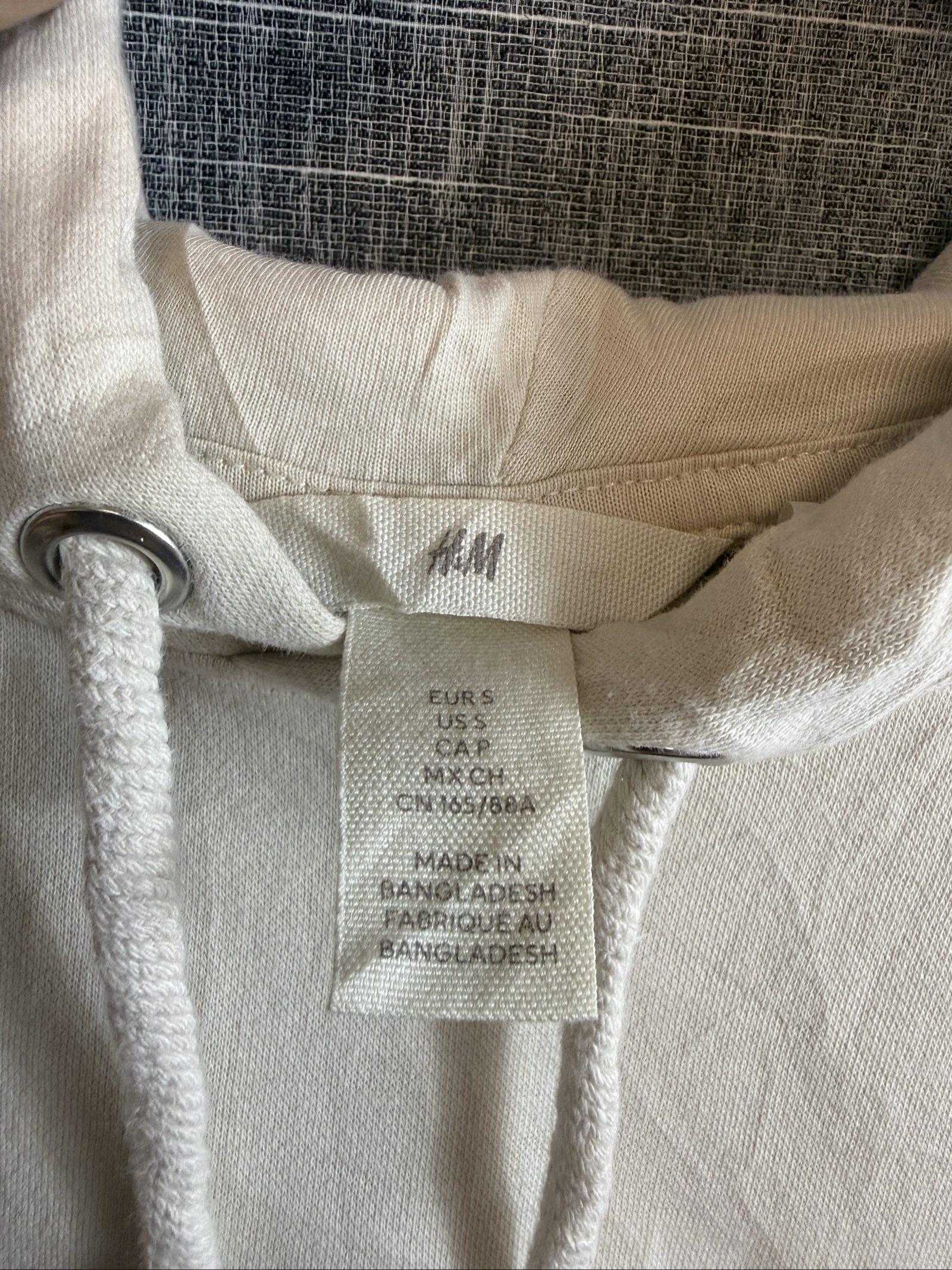 H&M Women's Nirvana Print Beige Hoodie Small Casual image 4