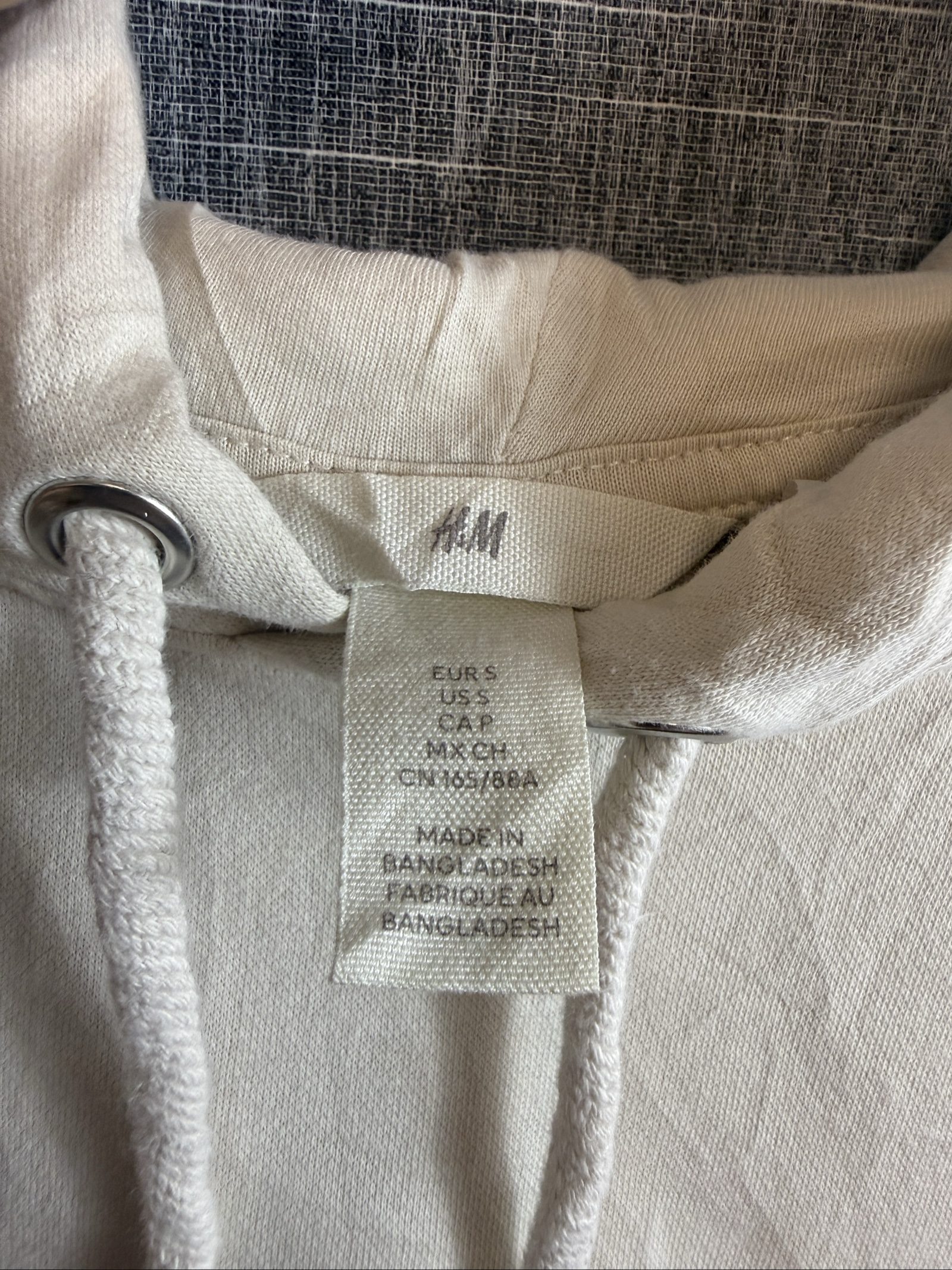 H&M Women's Nirvana Print Beige Hoodie Small Casual image 5