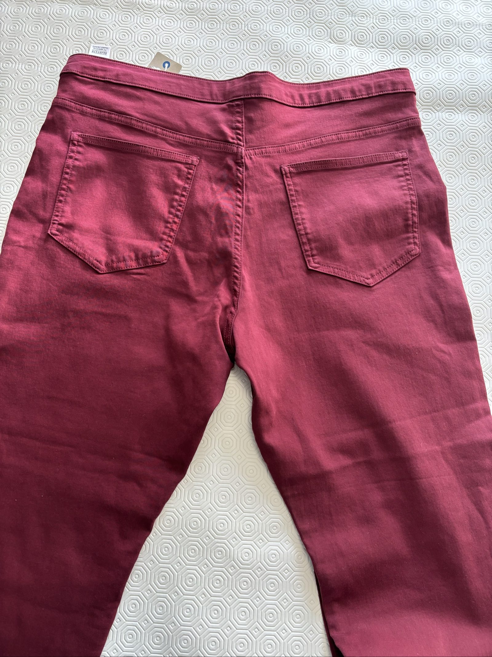 M&S Claret Super Skinny High Rise Jeans UK 18 Short image 6