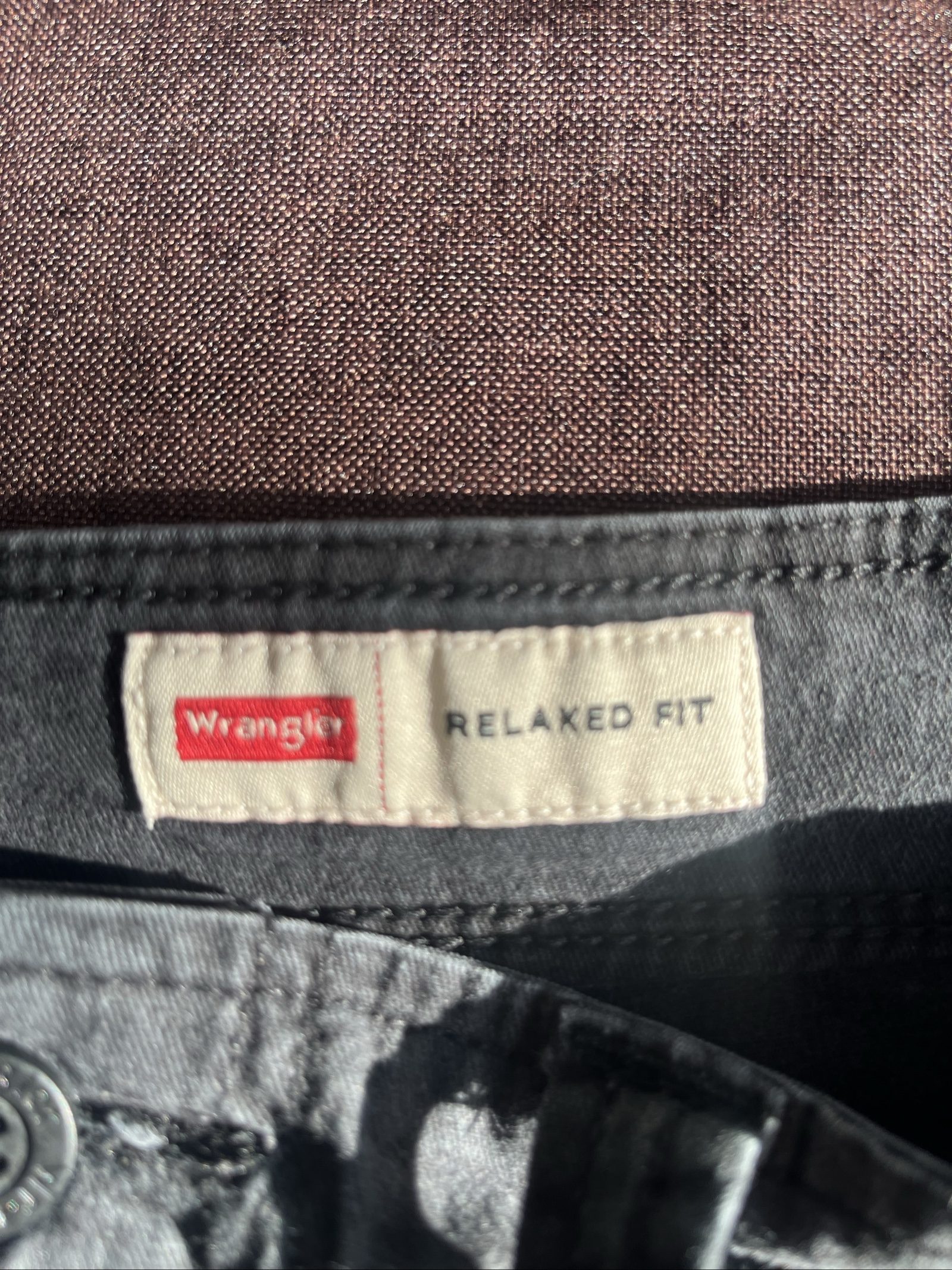 Wrangler Black Relaxed Fit Cargo Shorts L 34W image 5
