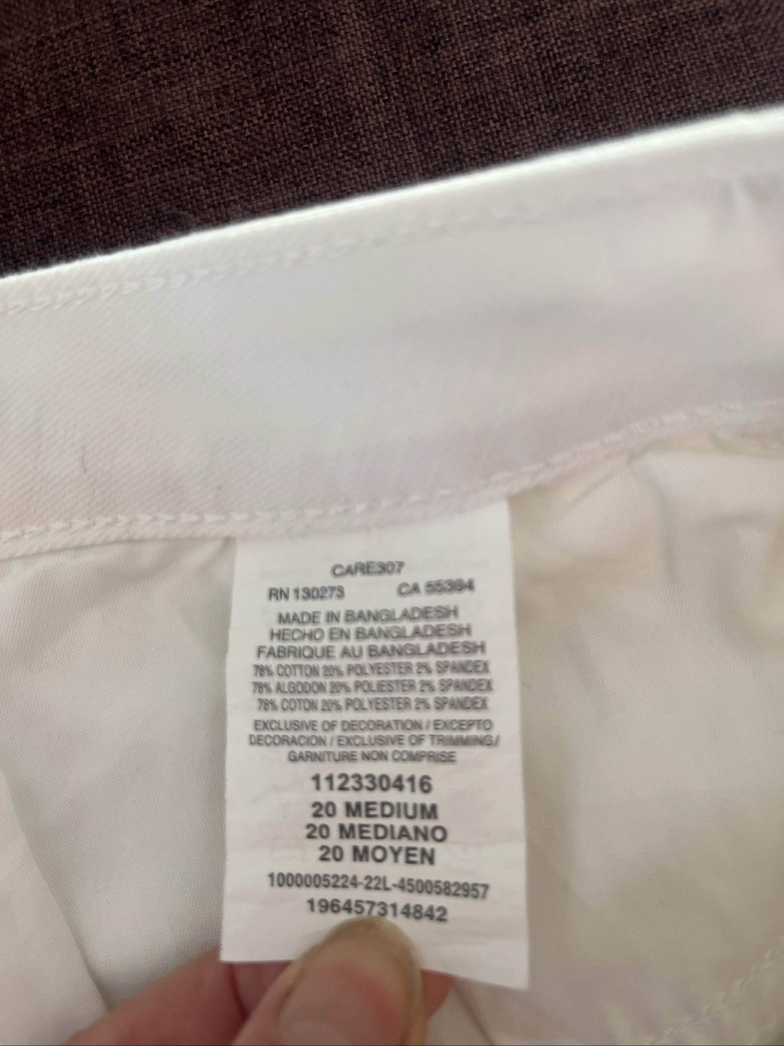 Lee White Denim Shorts 20 Medium Premium Quality image 6