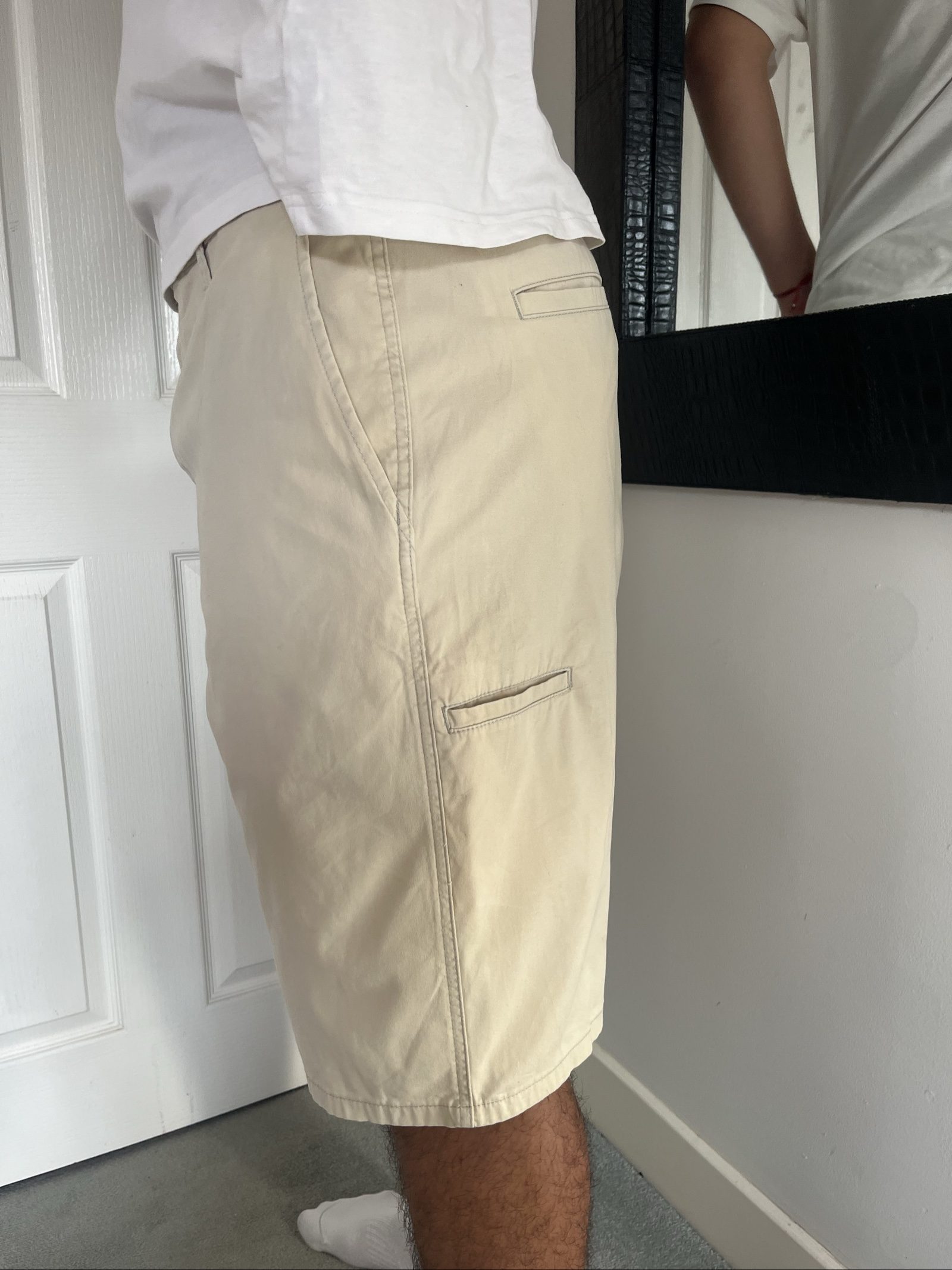 Wrangler Beige Cotton Blend Cargo Shorts 40 Men's image 3