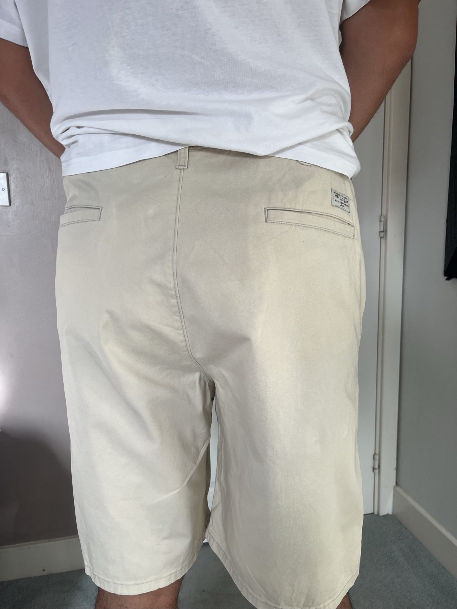 Wrangler Beige Cotton Blend Cargo Shorts 40 Men's image 4