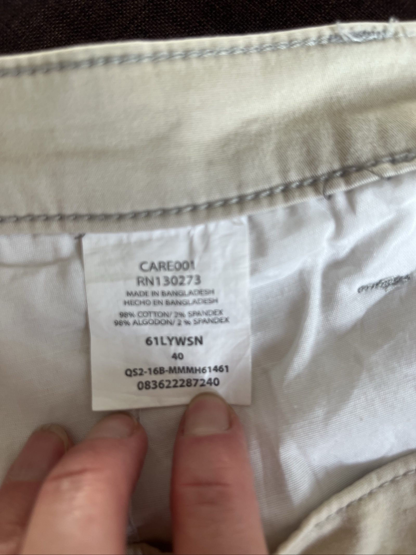 Wrangler Beige Cotton Blend Cargo Shorts 40 Men's image 5