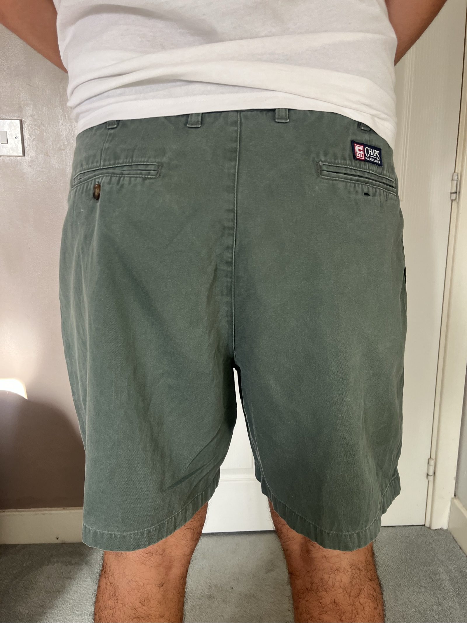 Chaps Ralph Lauren Green Cotton Shorts 38 image 4