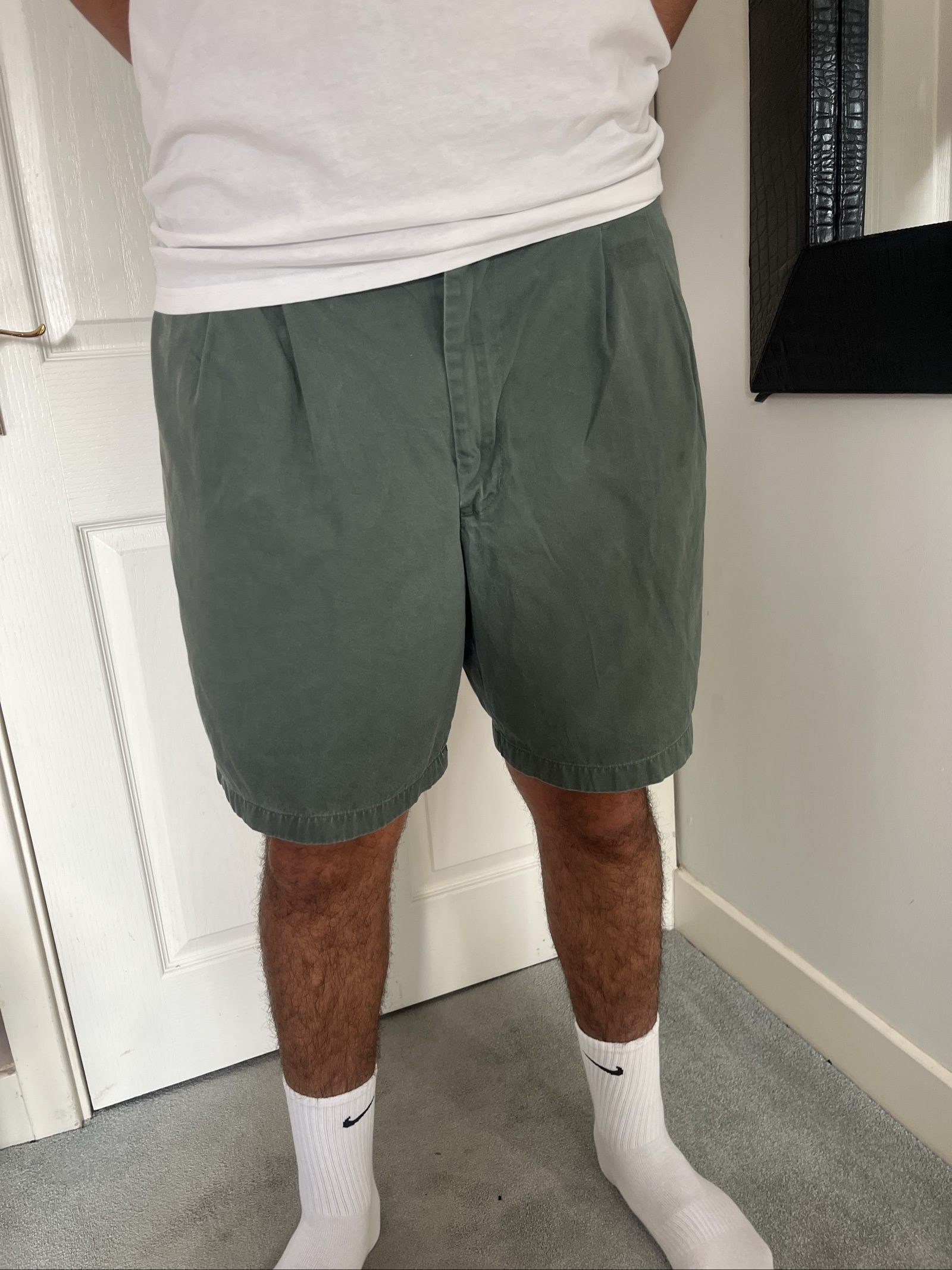 Chaps Ralph Lauren Green Cotton Shorts 38