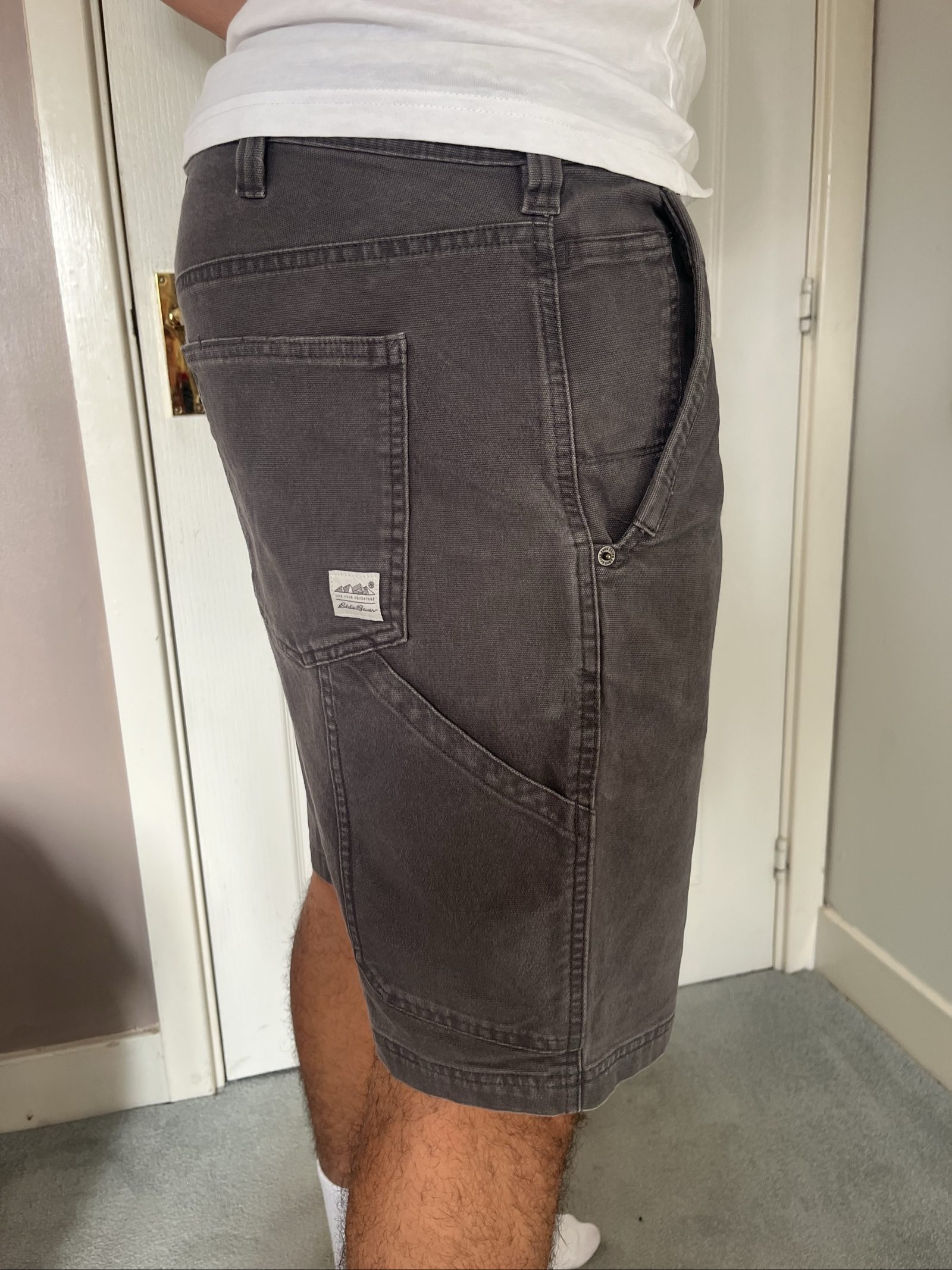Eddie Bauer Men's Grey Cotton Shorts Size 40 Relaxed Fit image 3
