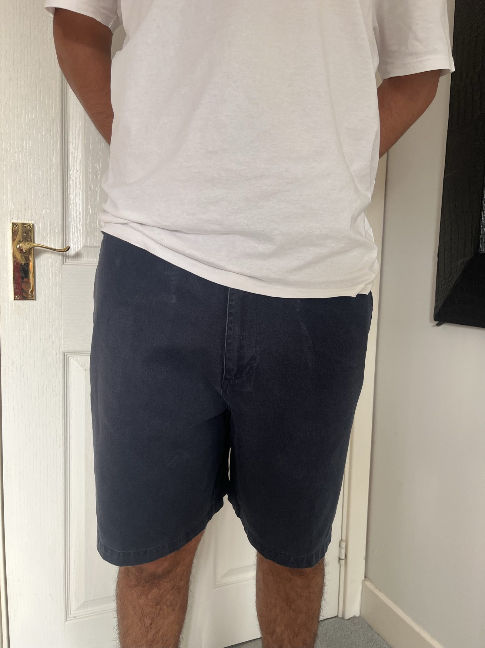 Chaps Navy Cotton Shorts Size 42 Men's Comfort Fit image 2