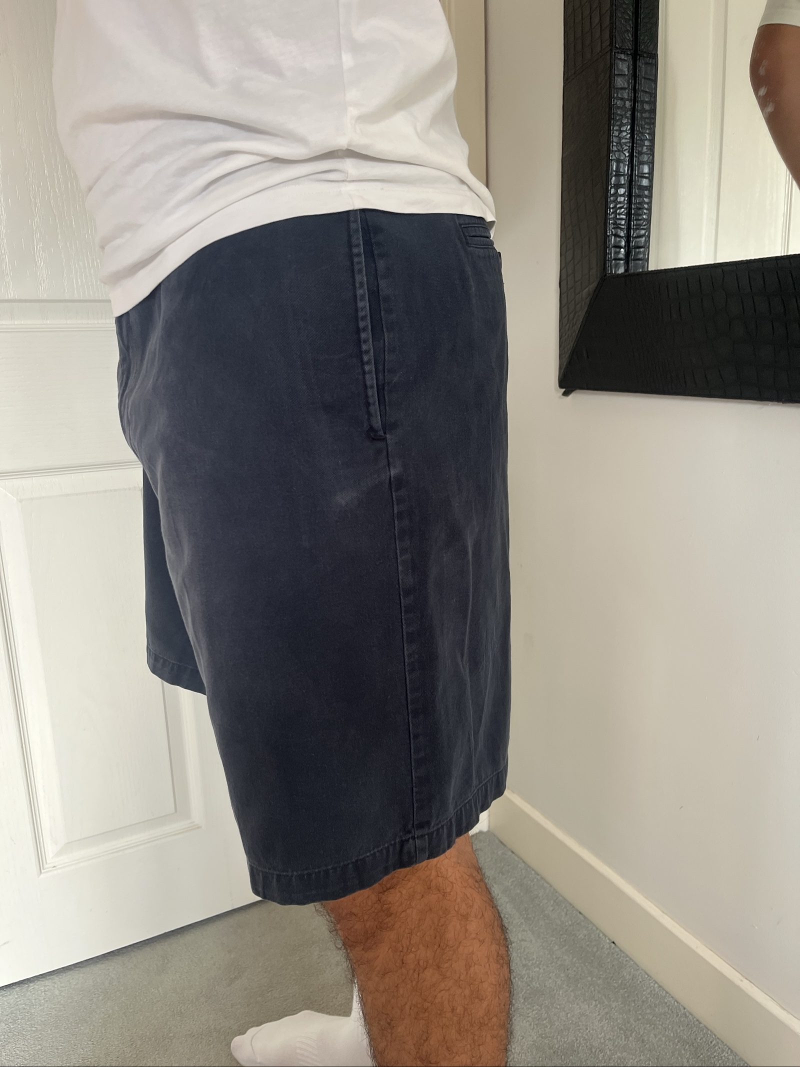 Chaps Navy Cotton Shorts Size 42 Men's Comfort Fit image 3