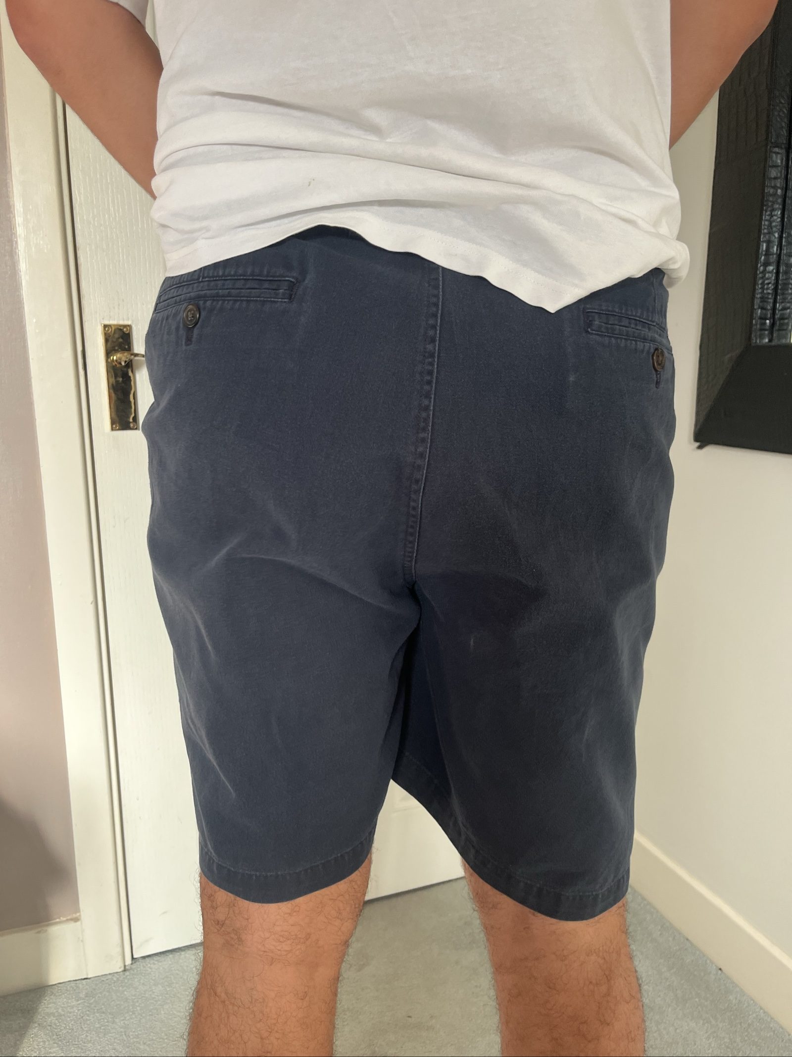 Chaps Navy Cotton Shorts Size 42 Men's Comfort Fit image 4