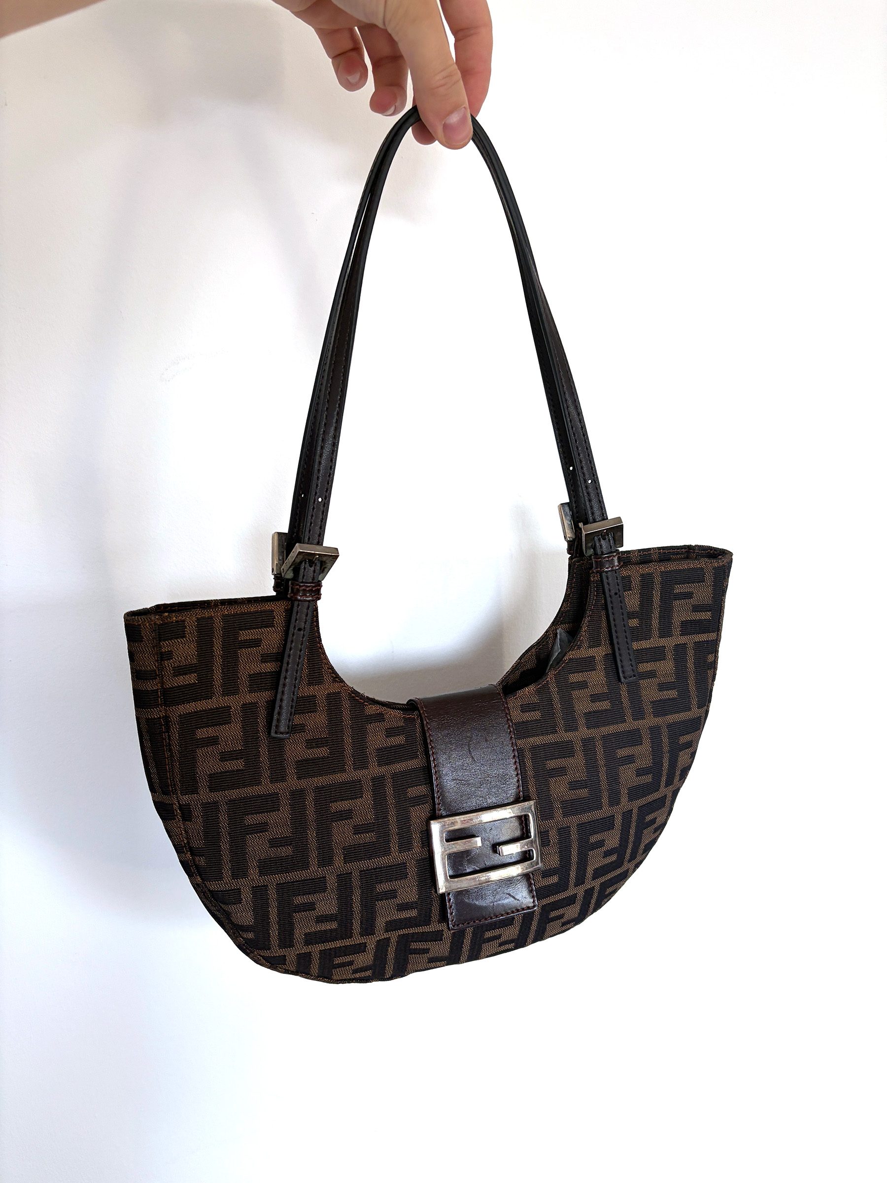 Fendi Zucca Crescent Shoulder Bag image 2