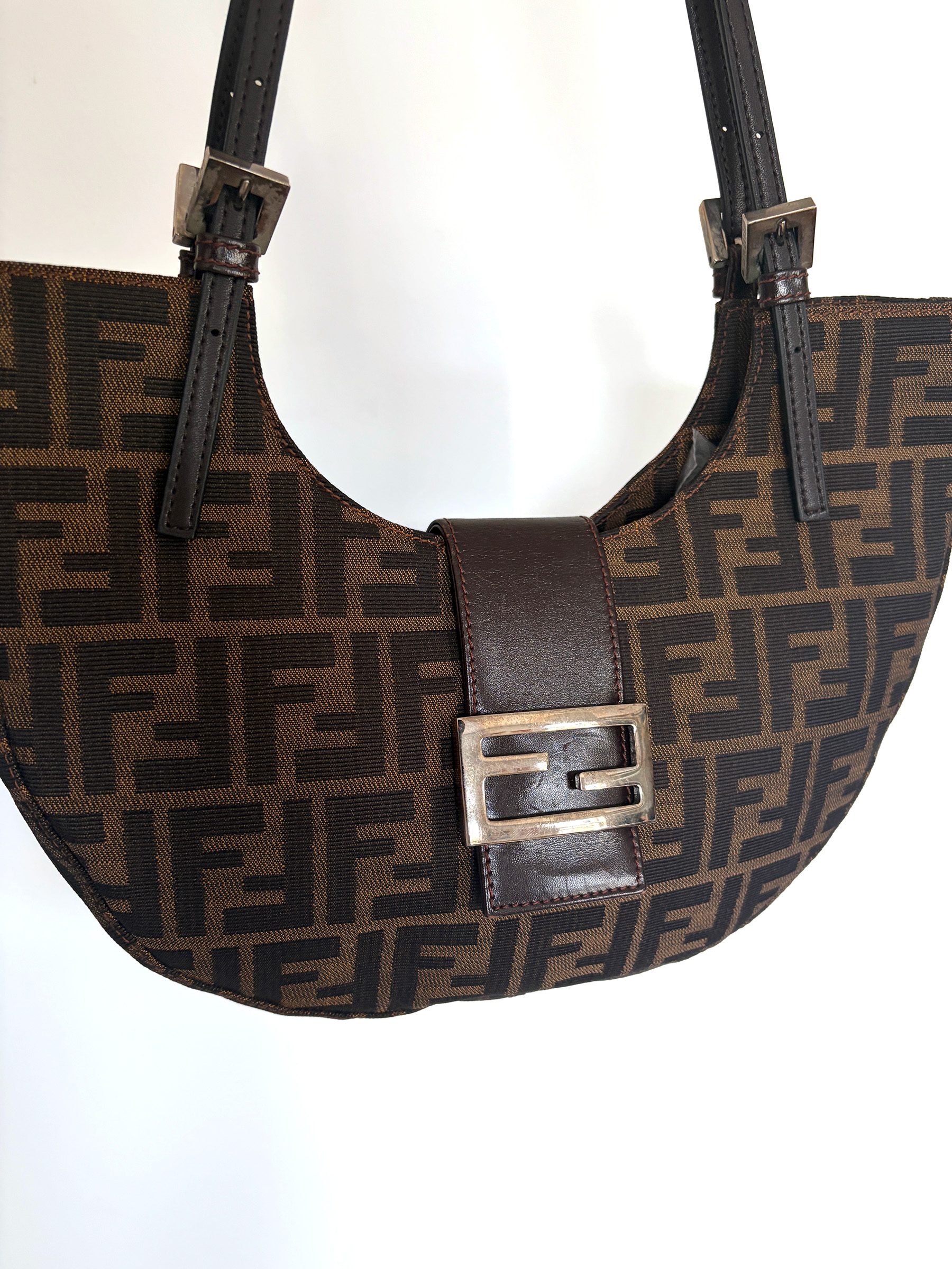 Fendi Zucca Crescent Shoulder Bag image 3